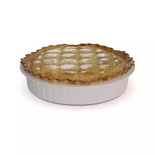 Pasties dumplings and pizzas Chicken and Mushroom Pie 3D model