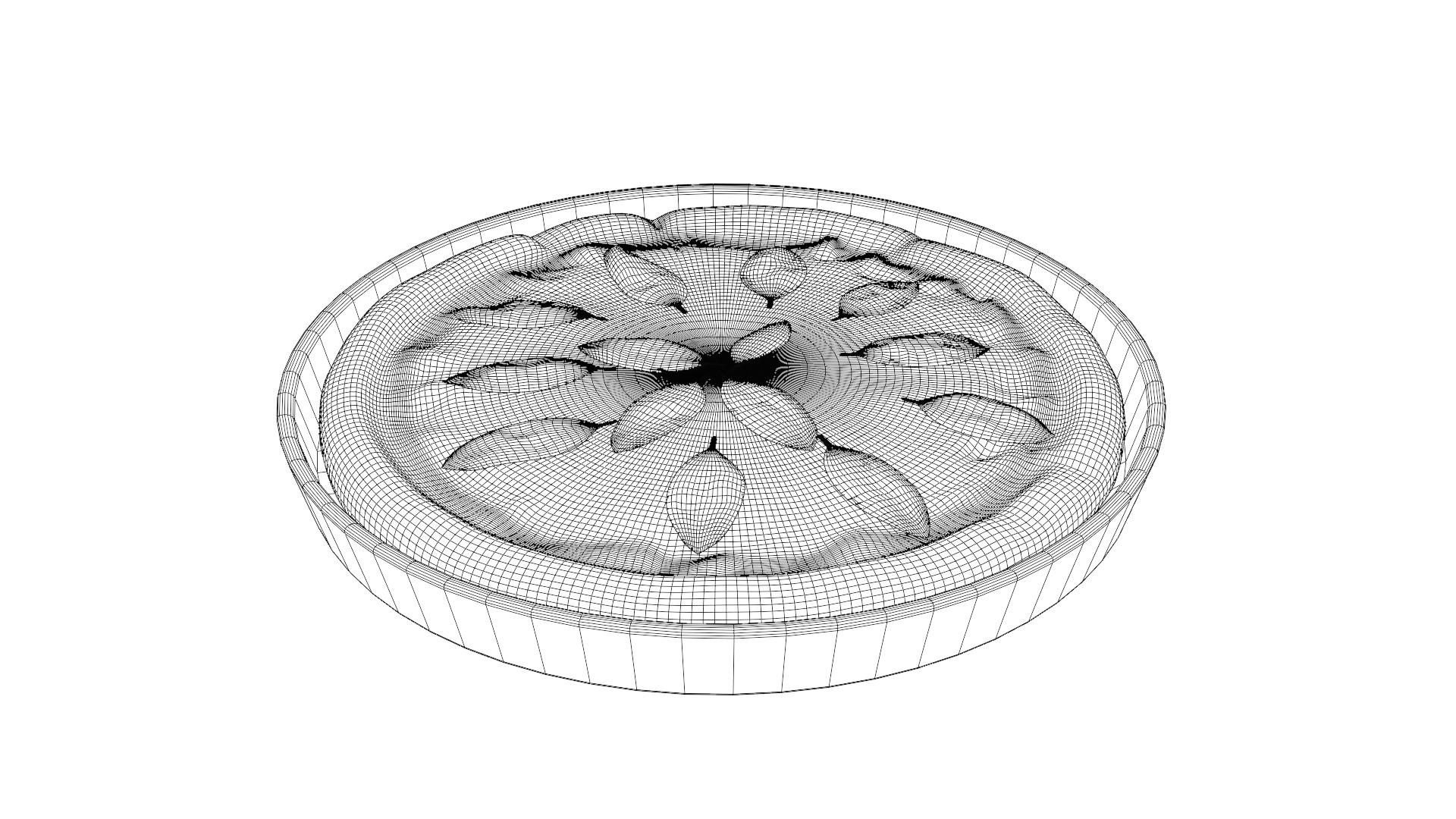 Pasties dumplings and pizzas Margherita Pizza 3D model_8