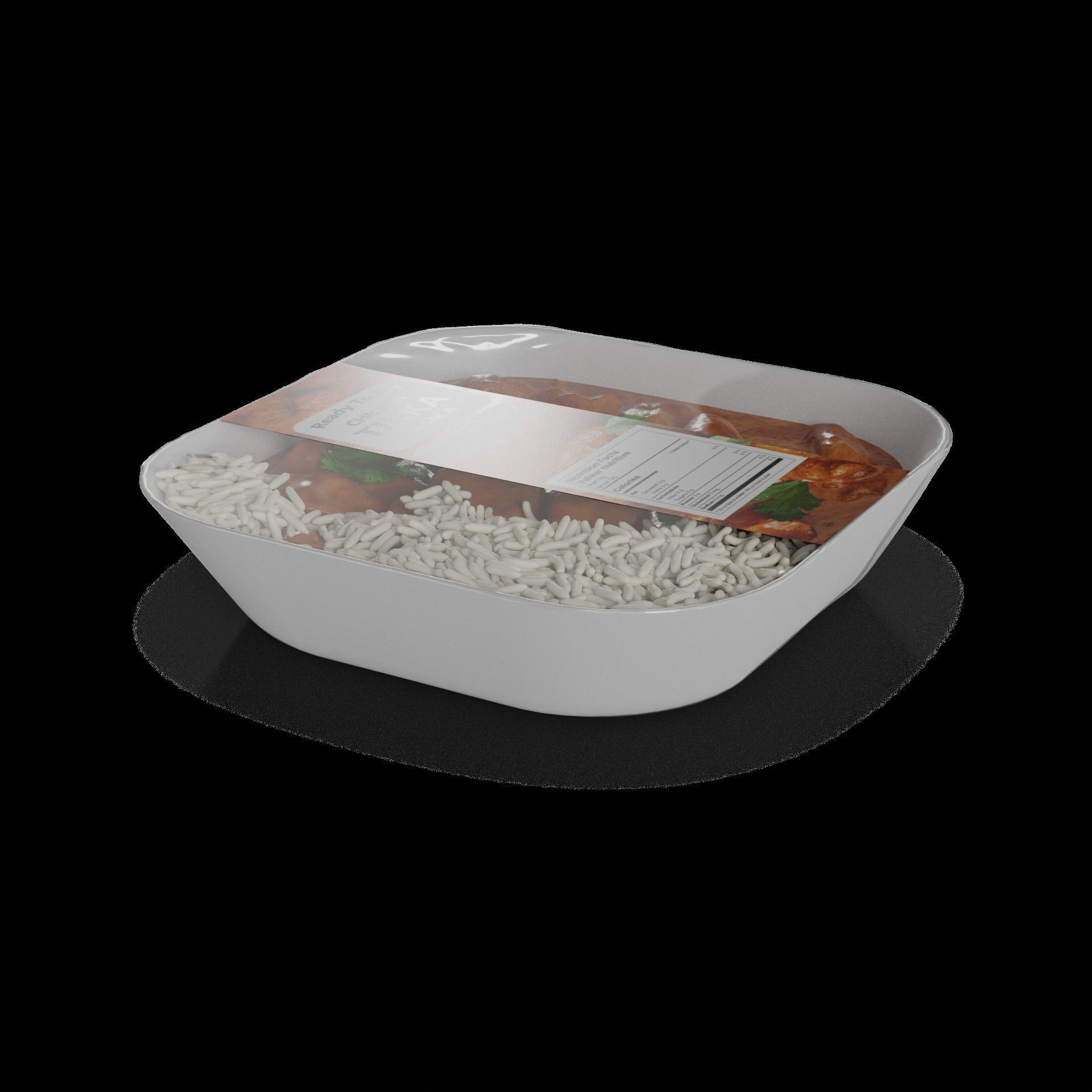 Pasties dumplings and pizzas Chicken Tikka Masala 3D model_1