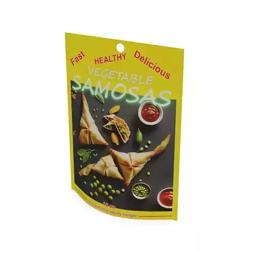 Pasties dumplings and pizzas Vegetable Samosas 3D model