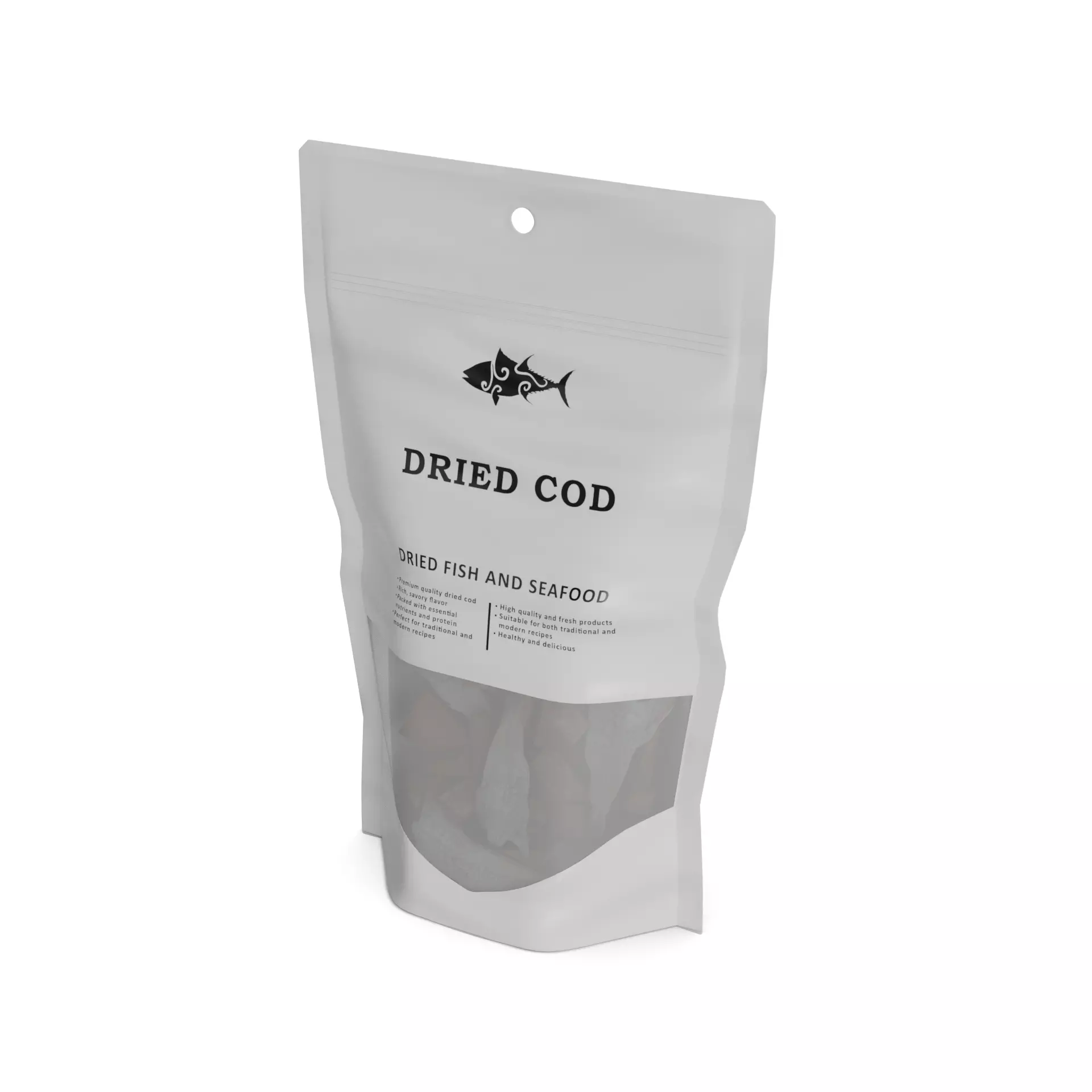 Dried fish and seafood Dried Cod 3D model_0