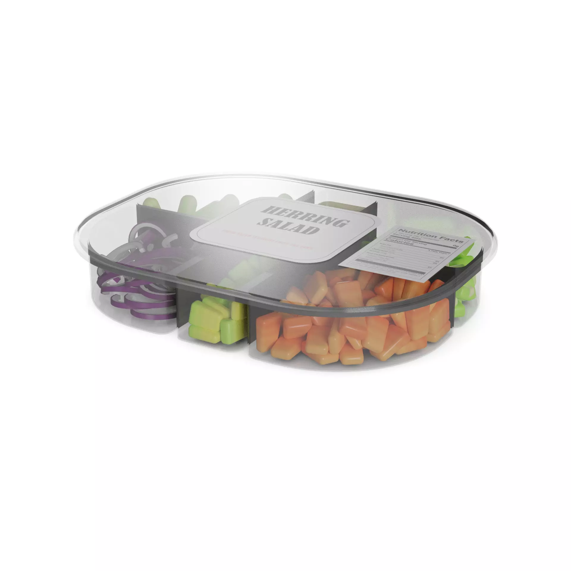 Herrings and herring products Herring Salad 3D model_0