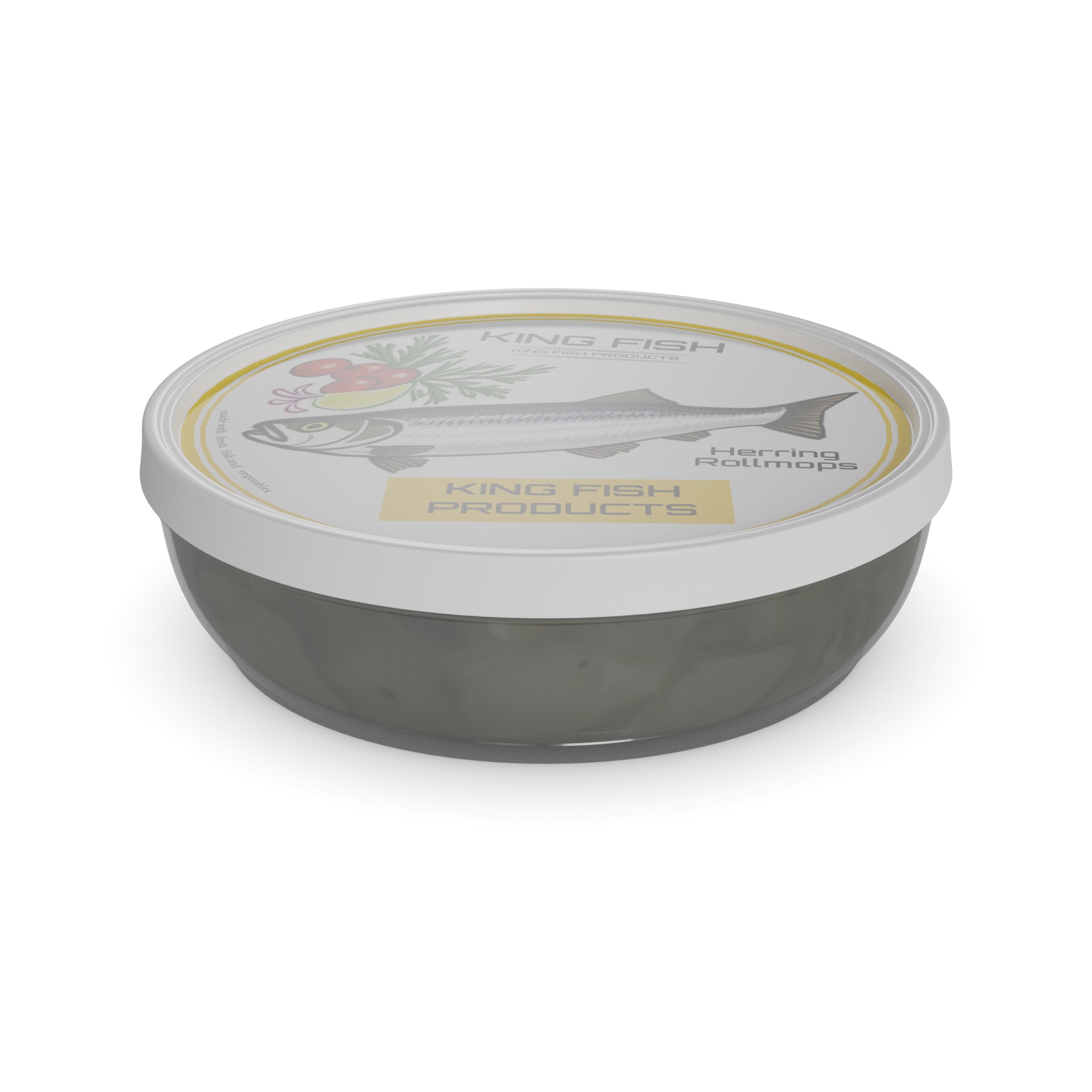 Herring Rollmops 3D model_2