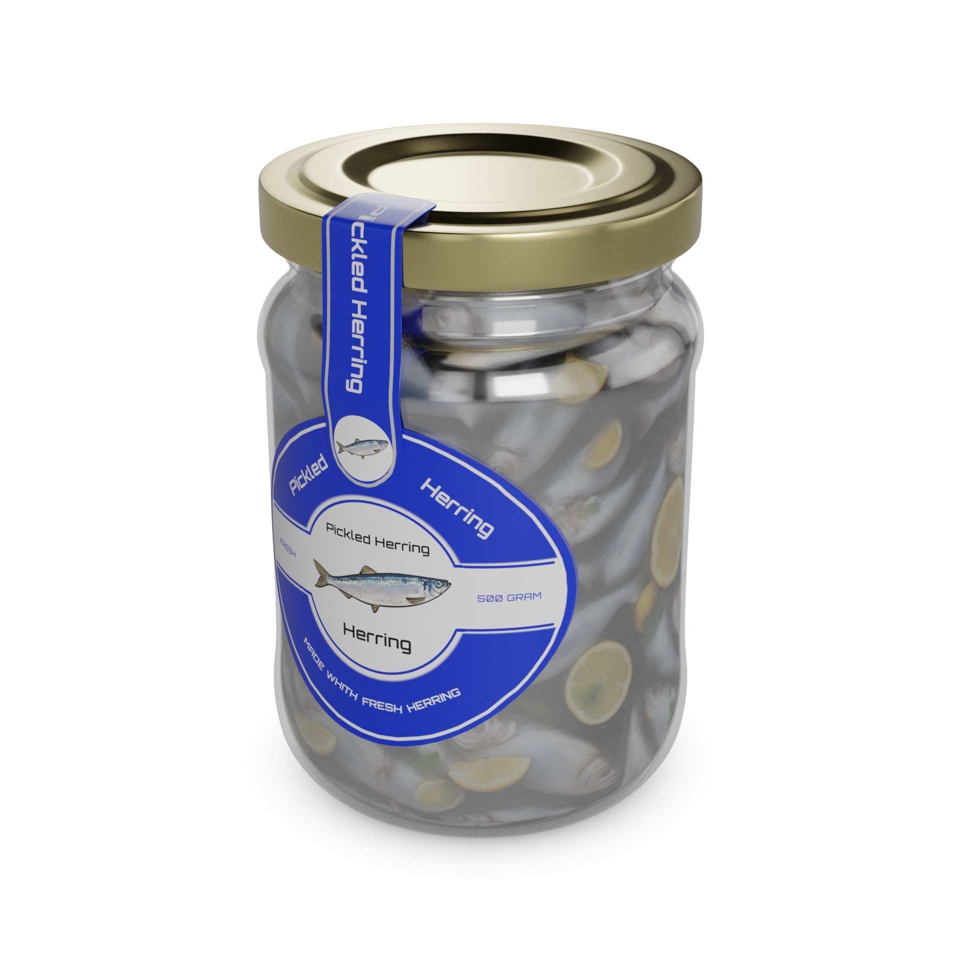 Pickled Herring 3D model_2
