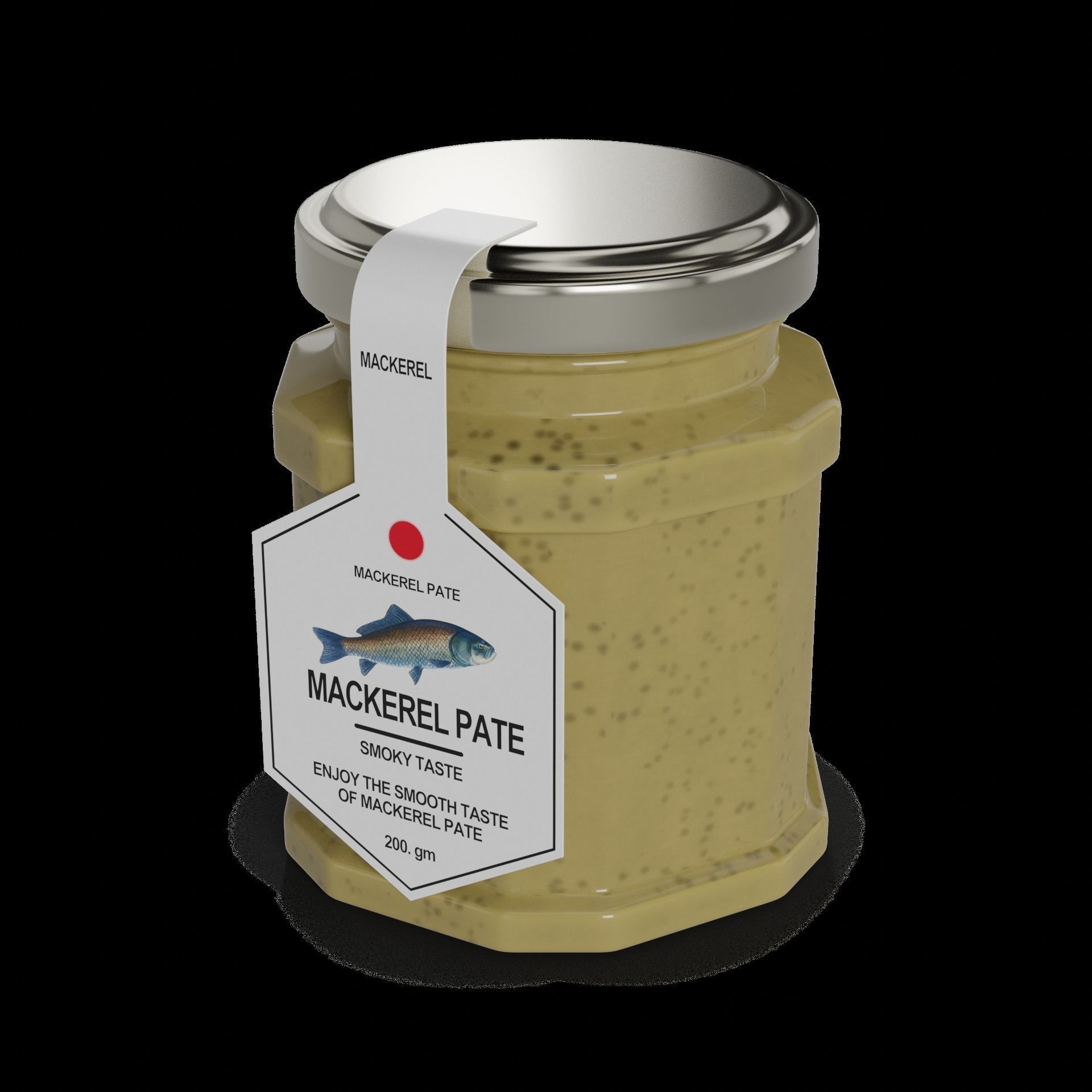 Fish spreads and pates Mackerel Pate 3D model_1