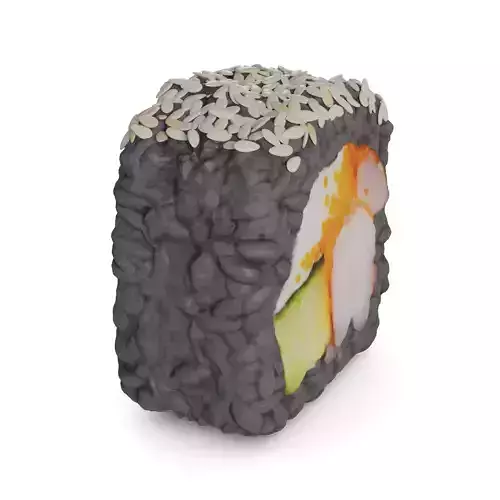 Sushi Tiger shrimp masago caviar cucumber cream sesame seeds