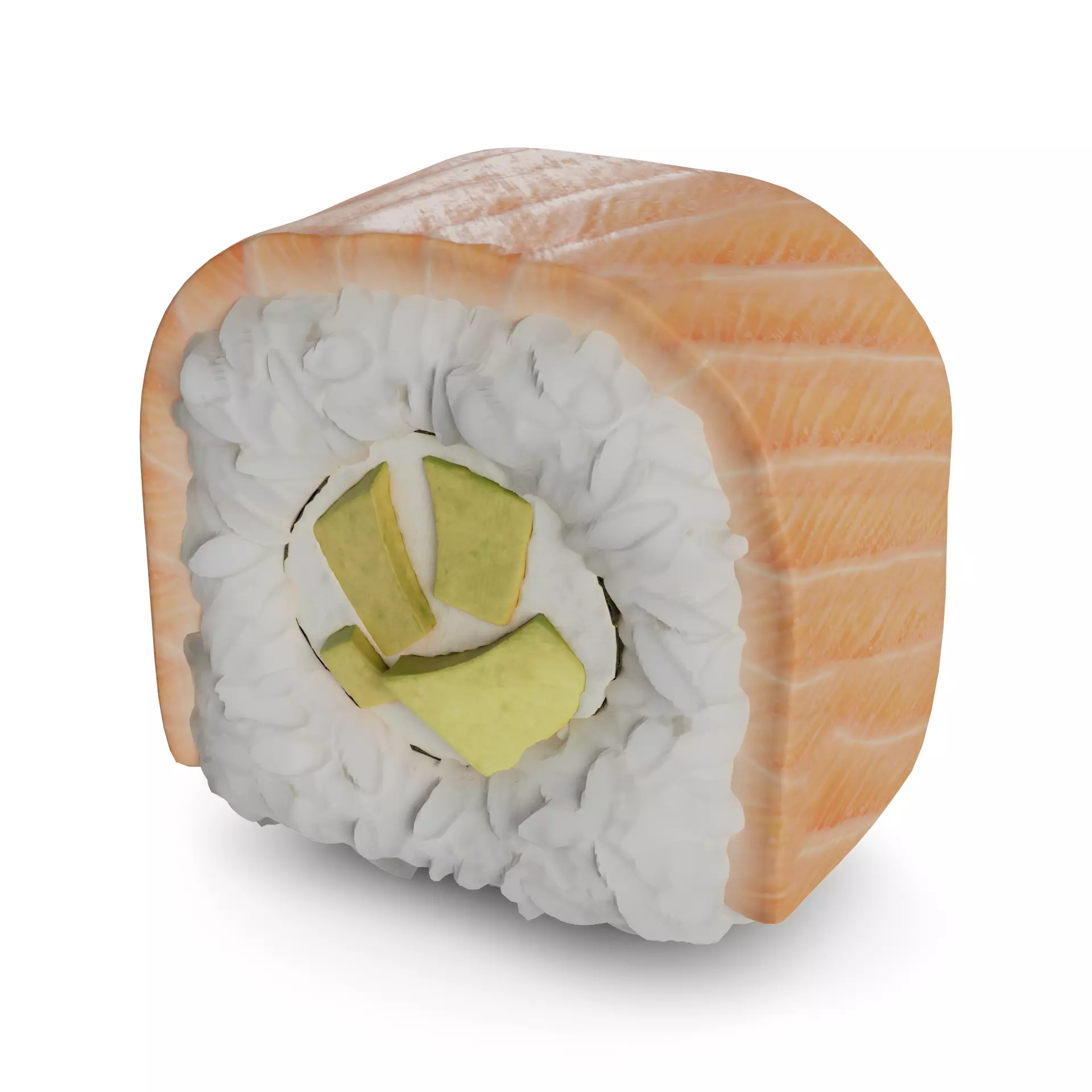 Sushi Salmon avocado cream 3D model_0