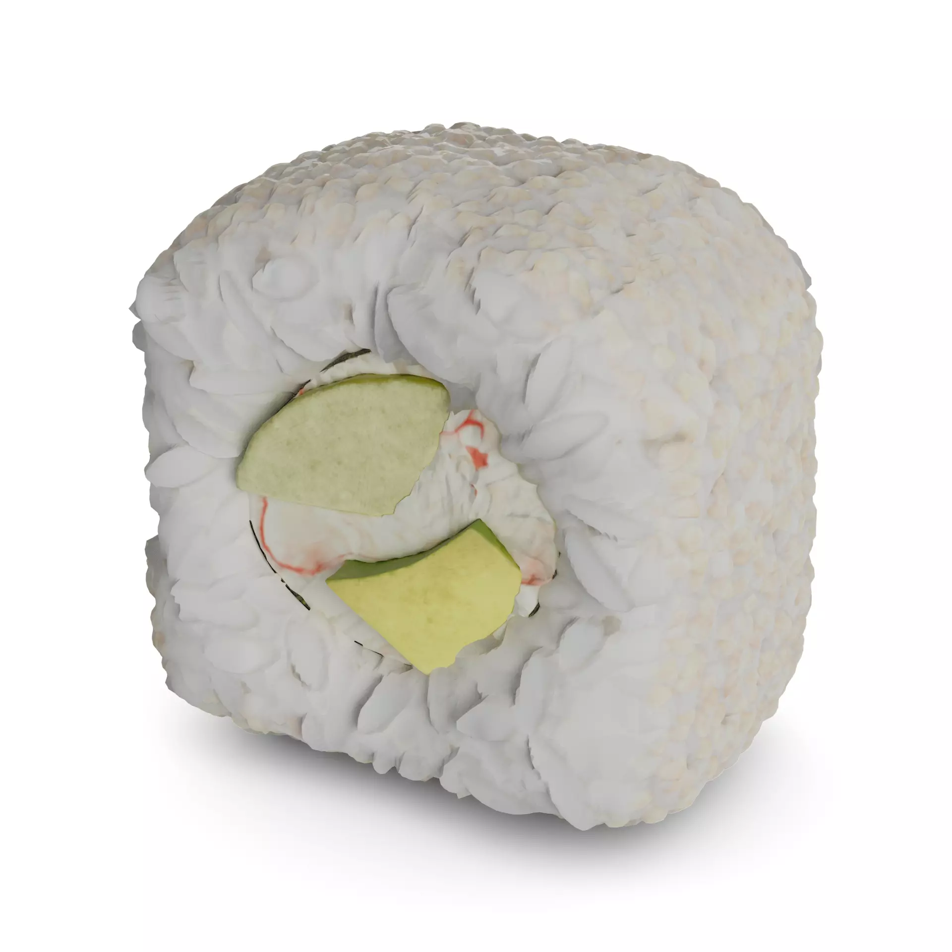 Sushi Crab sticks avocado cucumber mayonnaise sesame seeds 3D model_0