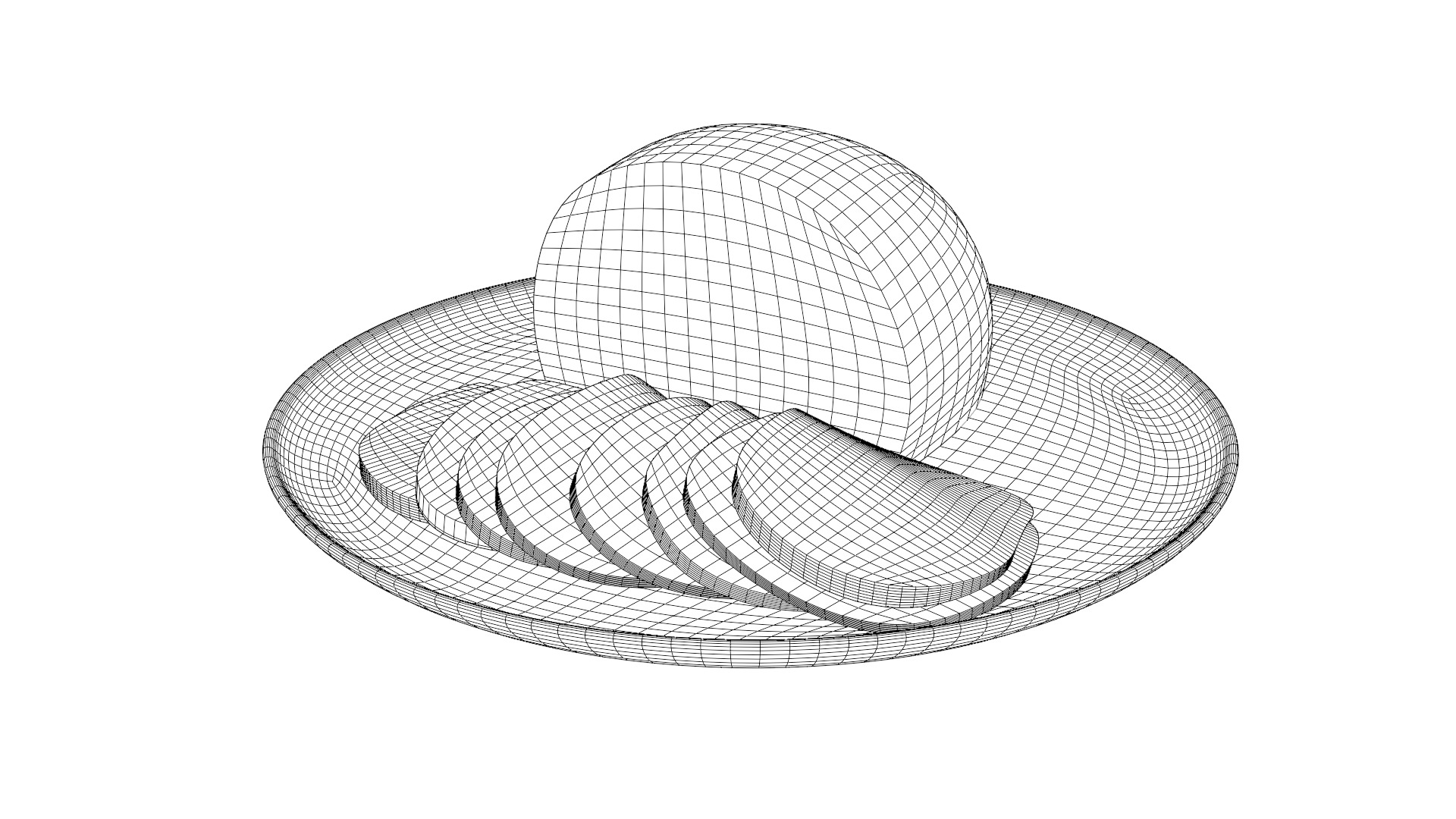 Meat snacks and cabanossi Honey Glazed Ham Slices Low-poly 3D model_9