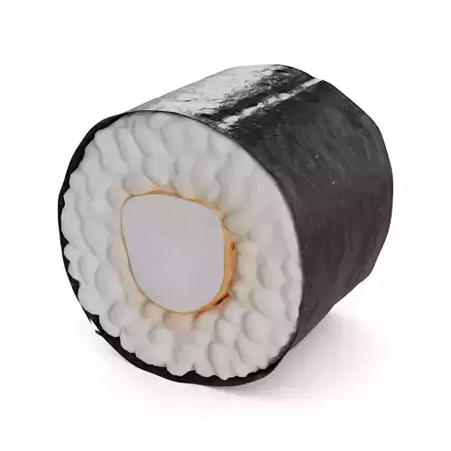 Sushi Tiger prawn curry sauce Low-poly 3D model