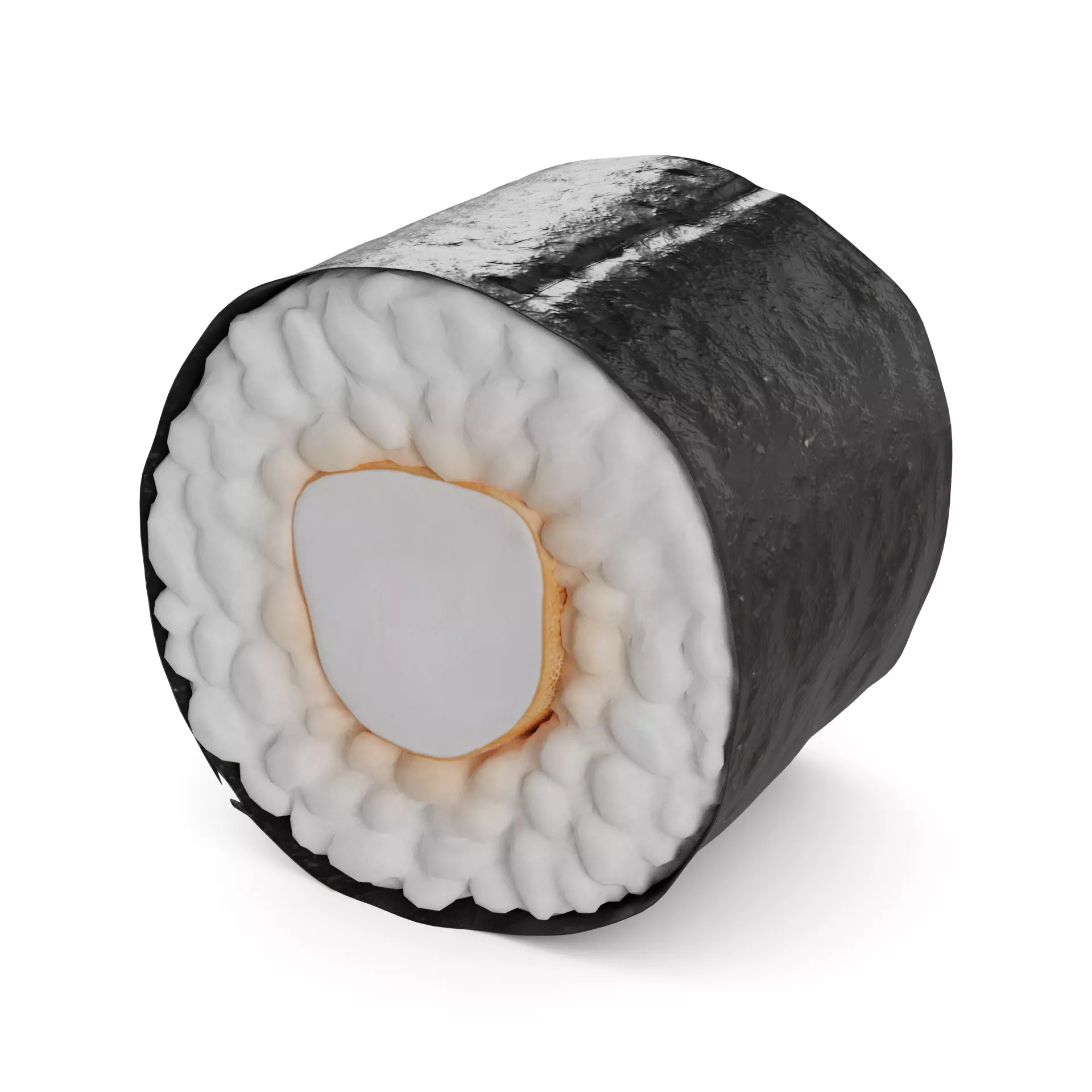 Sushi Tiger prawn curry sauce Low-poly 3D model_0