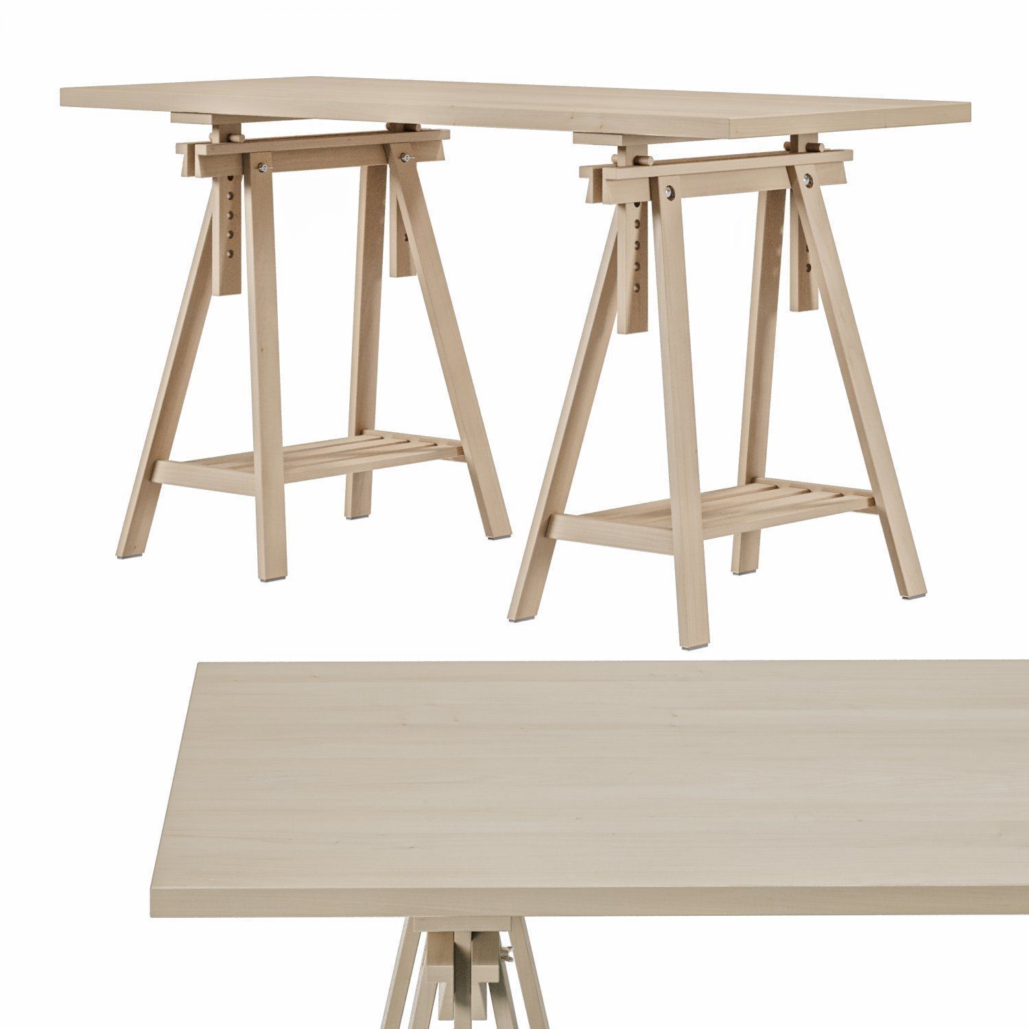 Working table IKEA MALSKYTT MITTBACK LAGKAPTEN 3D model | CGTrader