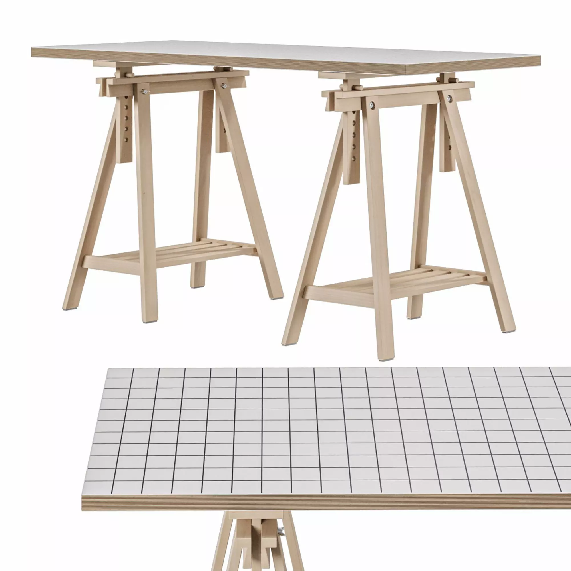 Working table IKEA MALSKYTT MITTBACK LAGKAPTEN 3D model | CGTrader