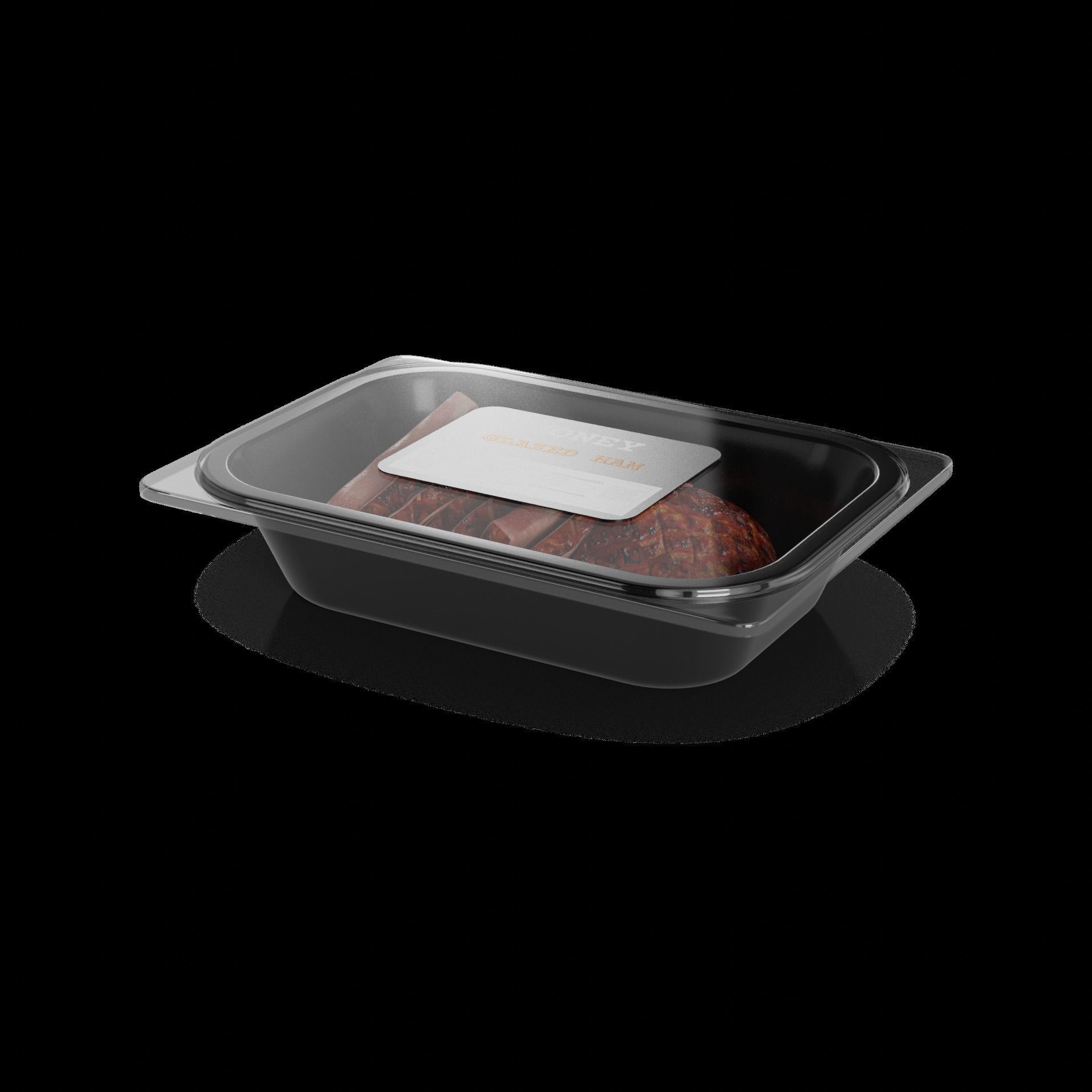 Meat snacks and cabanossi Honey Glazed Ham 3D model_1