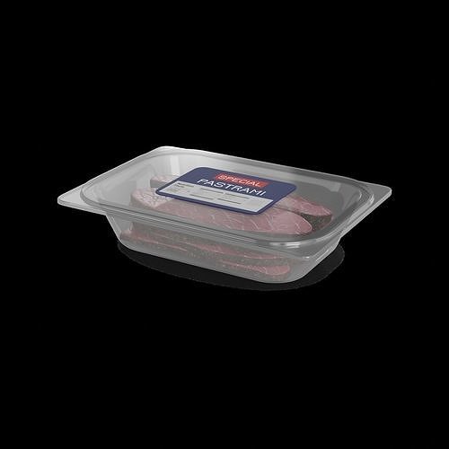 Deli sausages Pastrami 3D model 2