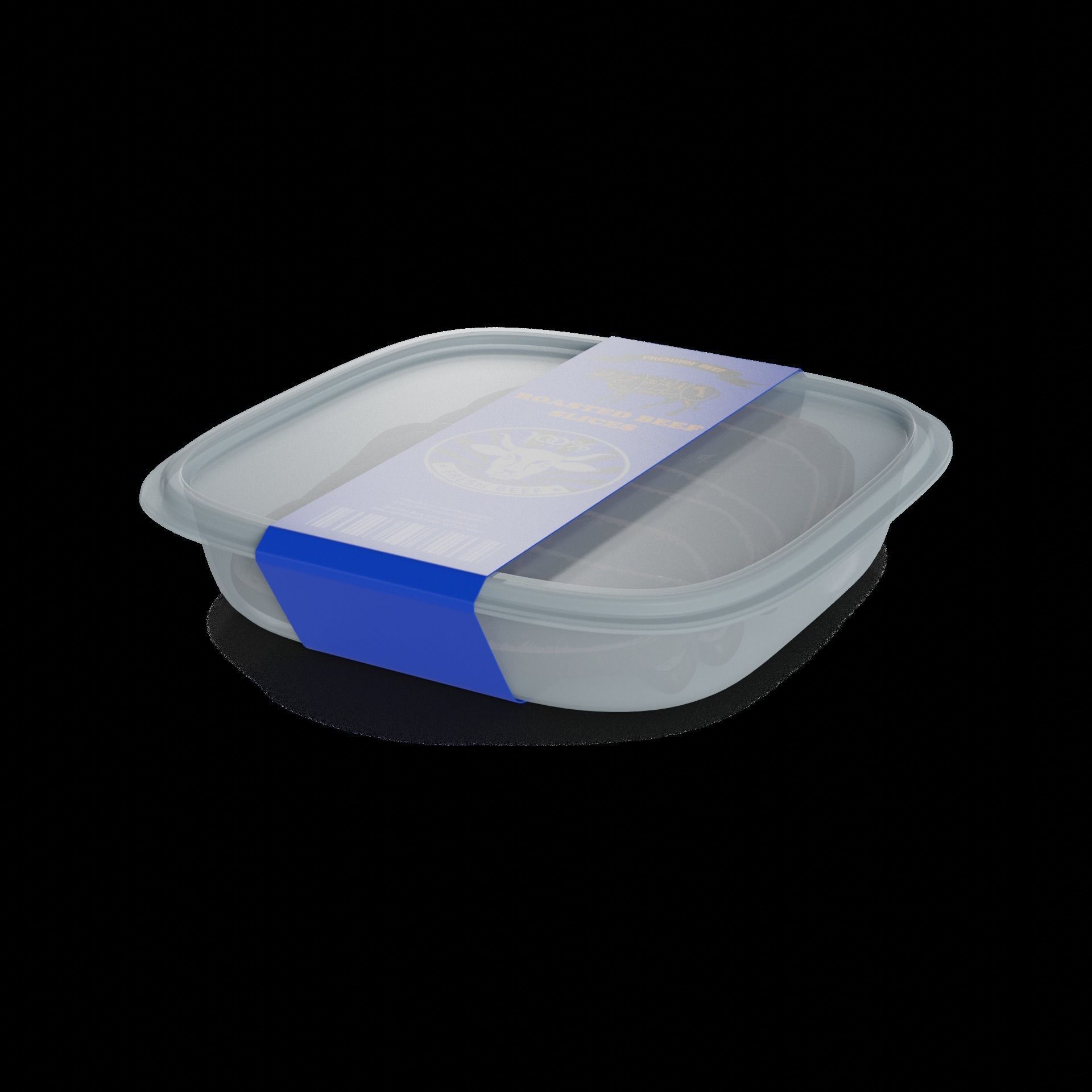 Dried meats Roast Beef Slices 3D model_1