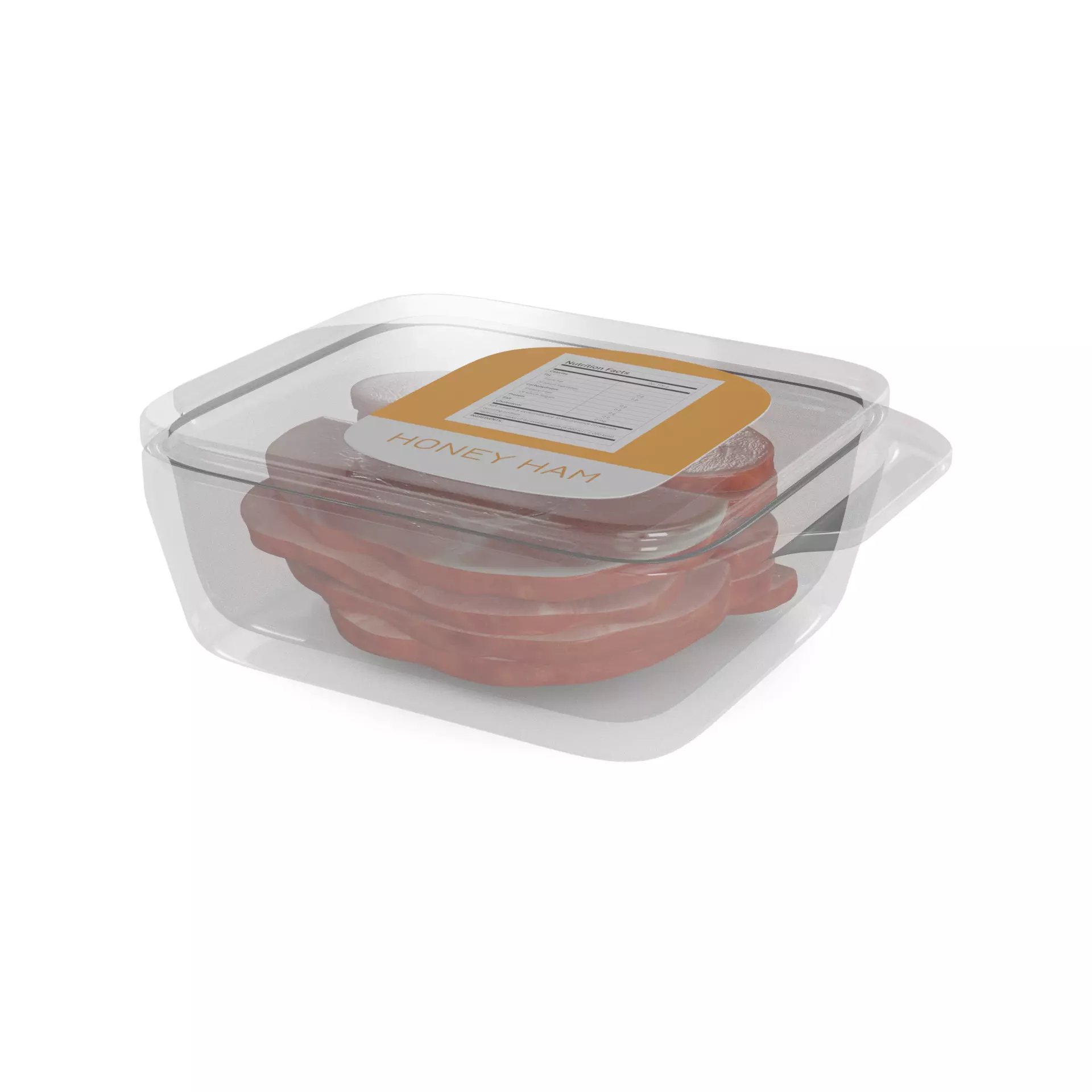 Dried meats Honey Glazed Ham 3D model_0