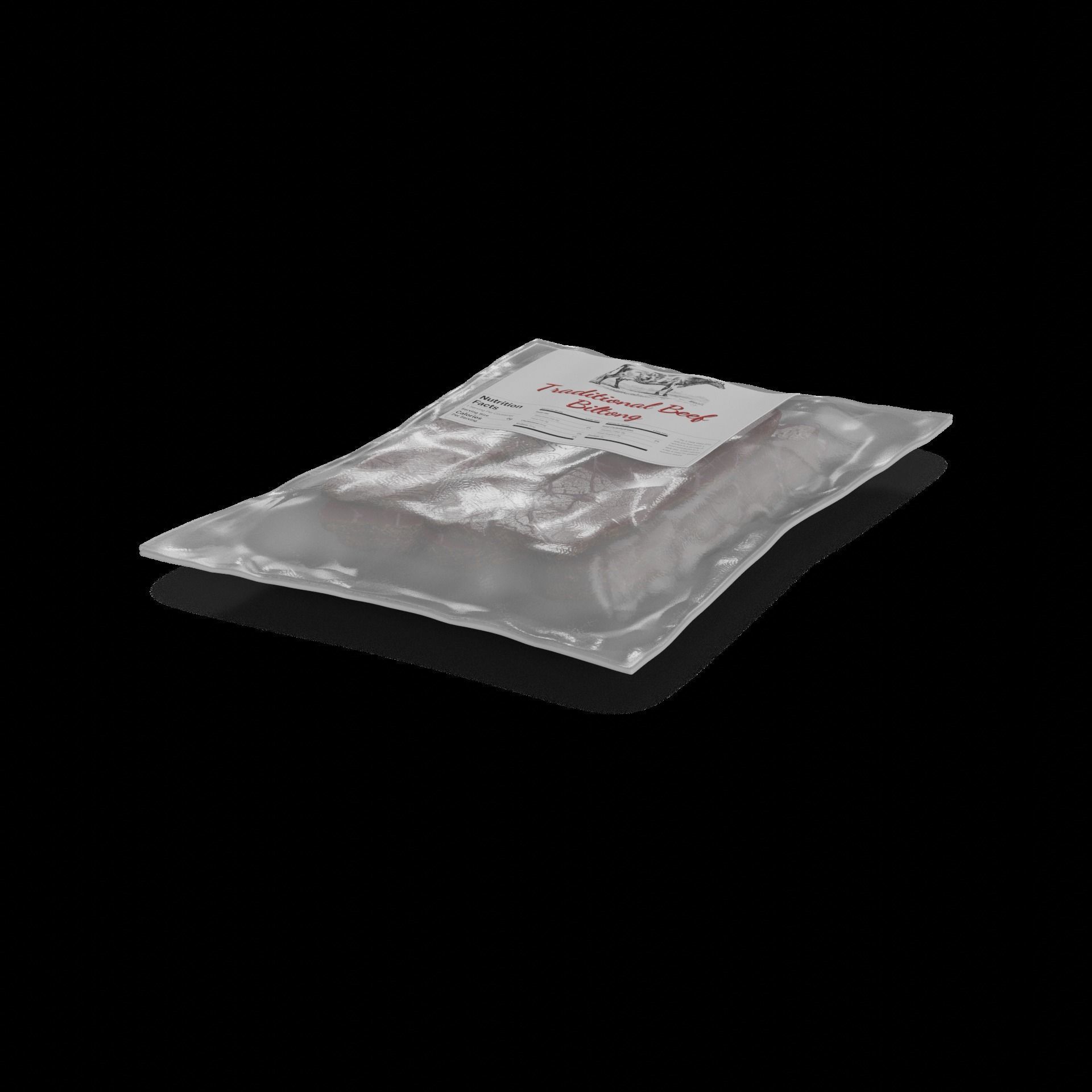 Dried meats Beef Biltong 3D model_1