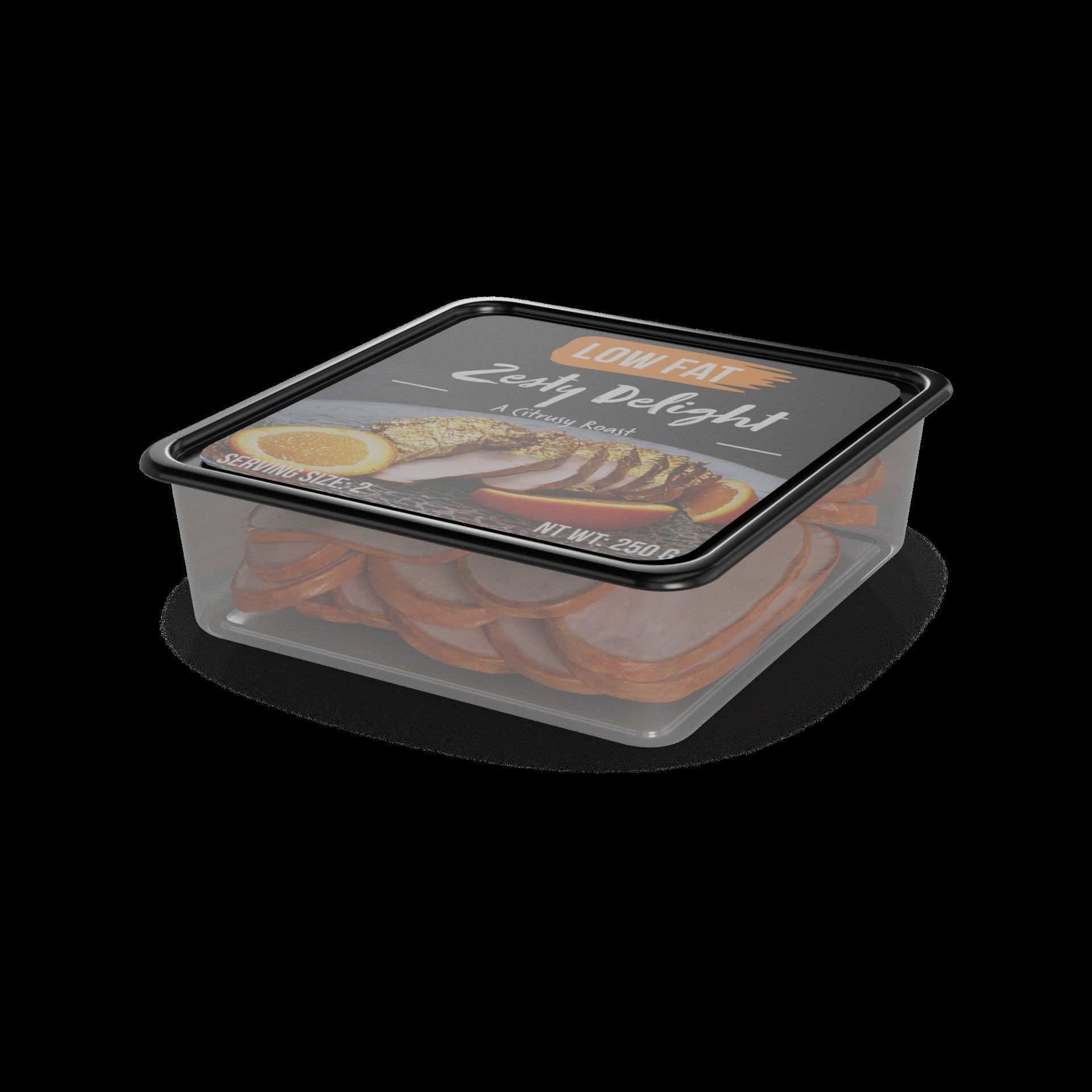 Dried meats Smoked Turkey Breast 3D model_1