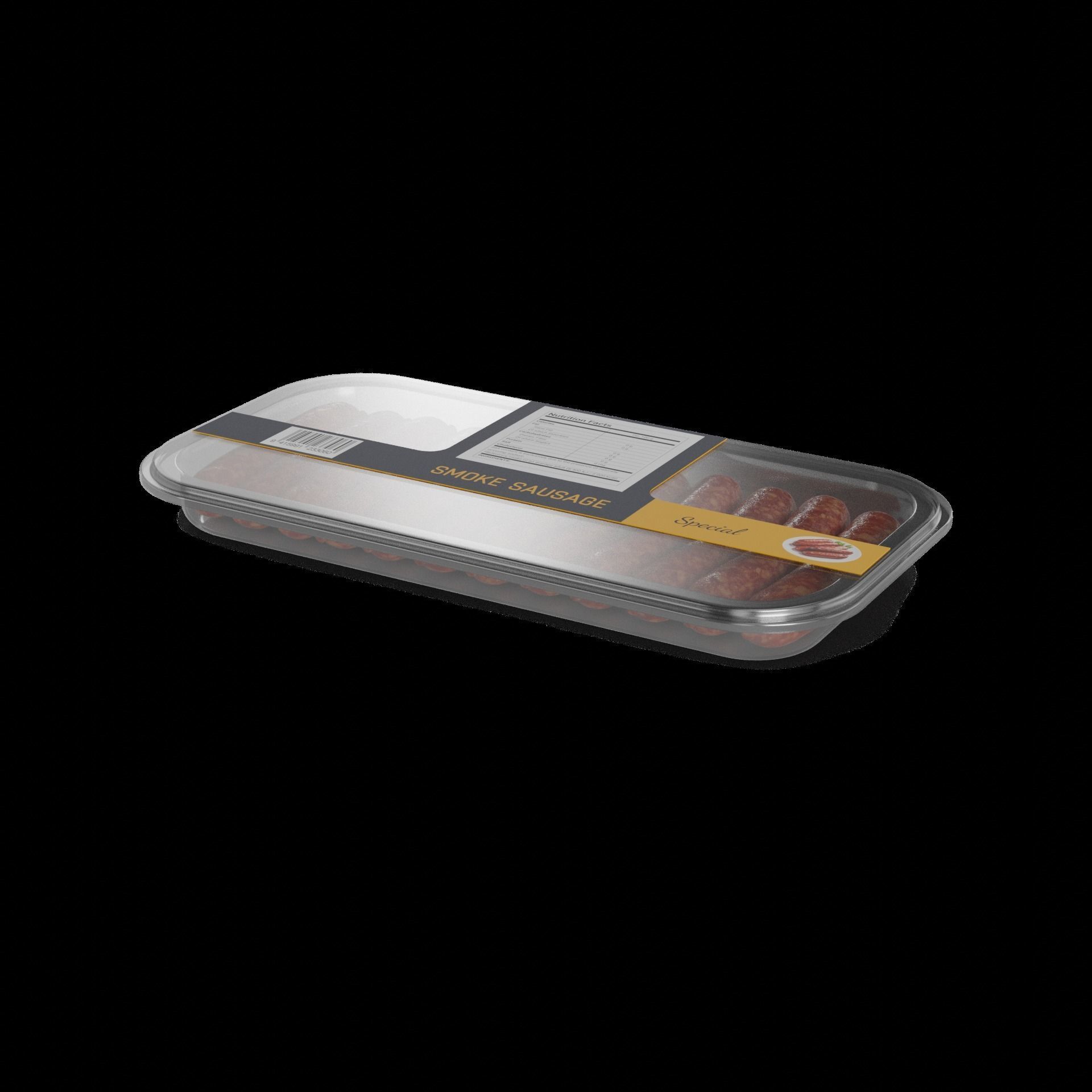 Smoked sausages Smoked Sausages 3D model_1