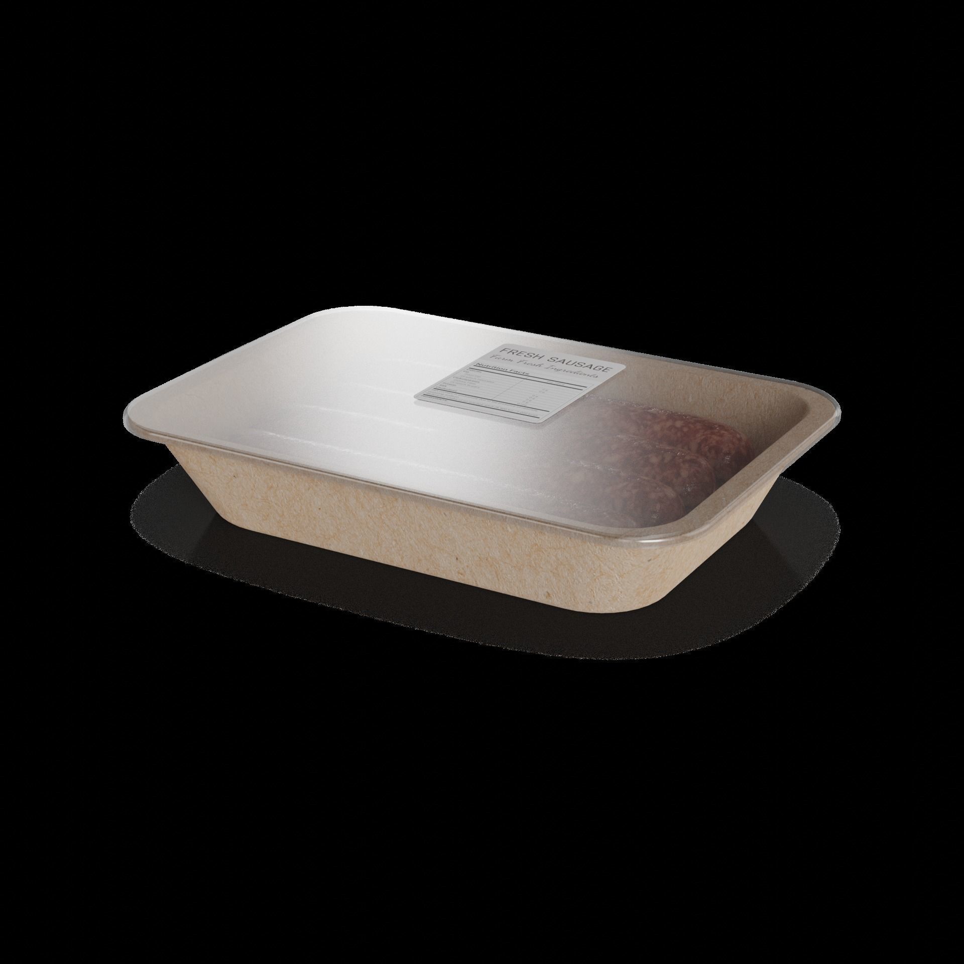 Fresh sausages Fresh Sausages Low-poly 3D model_1