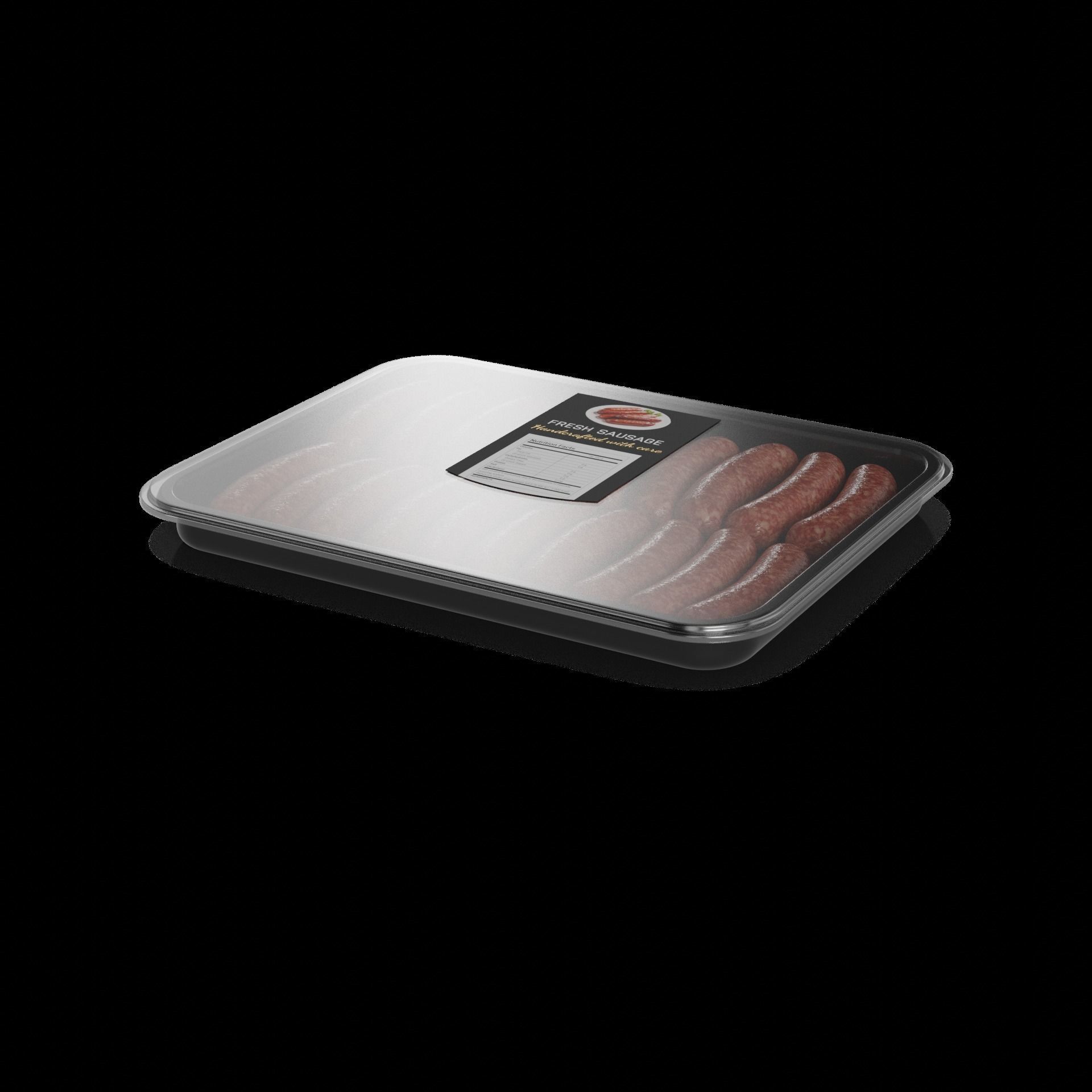 Fresh sausages Fresh Sausages 3D model_1