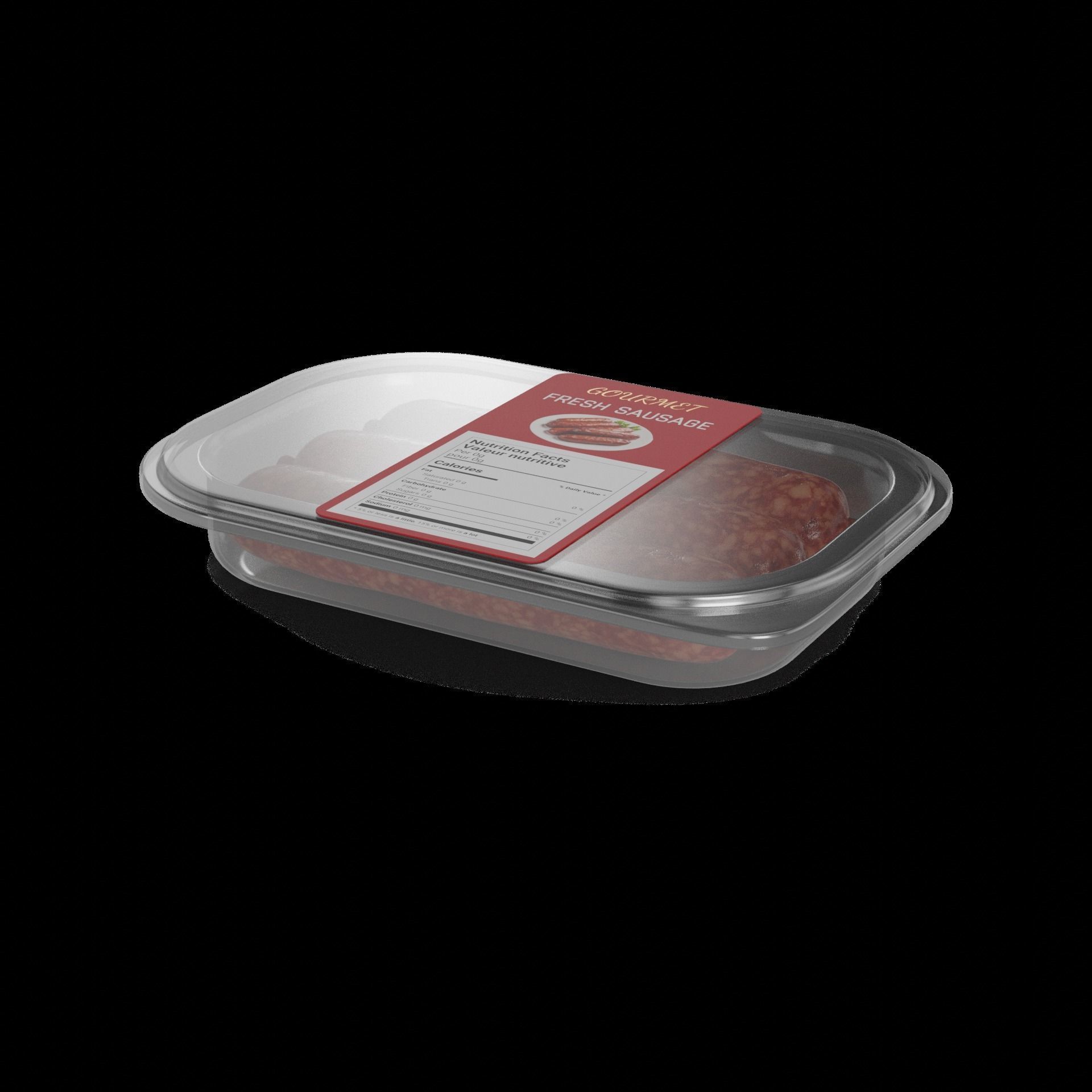 Fresh sausages Fresh Sausages 3D model_1