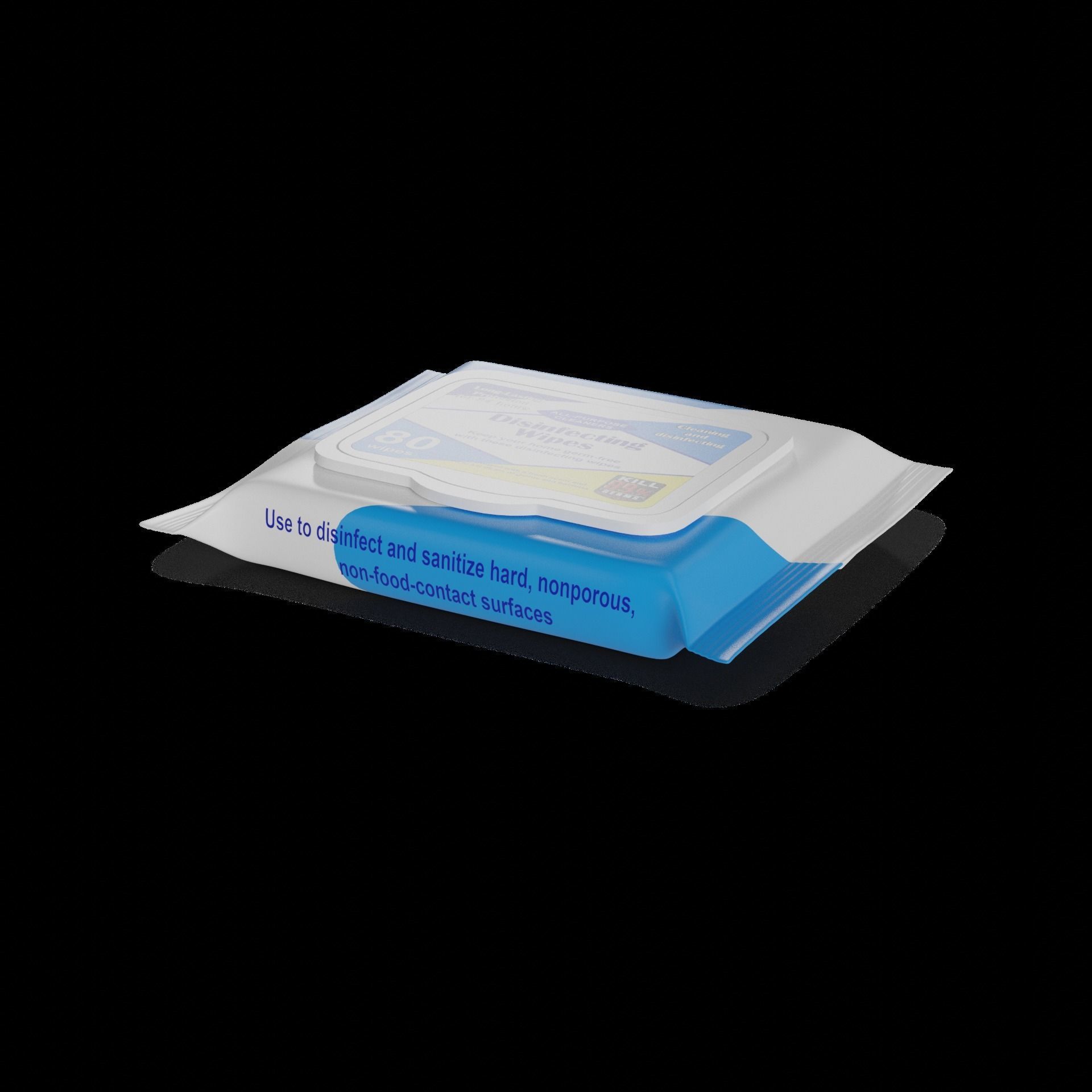 All-purpose cleaners Disinfecting Wipes 3D model_1