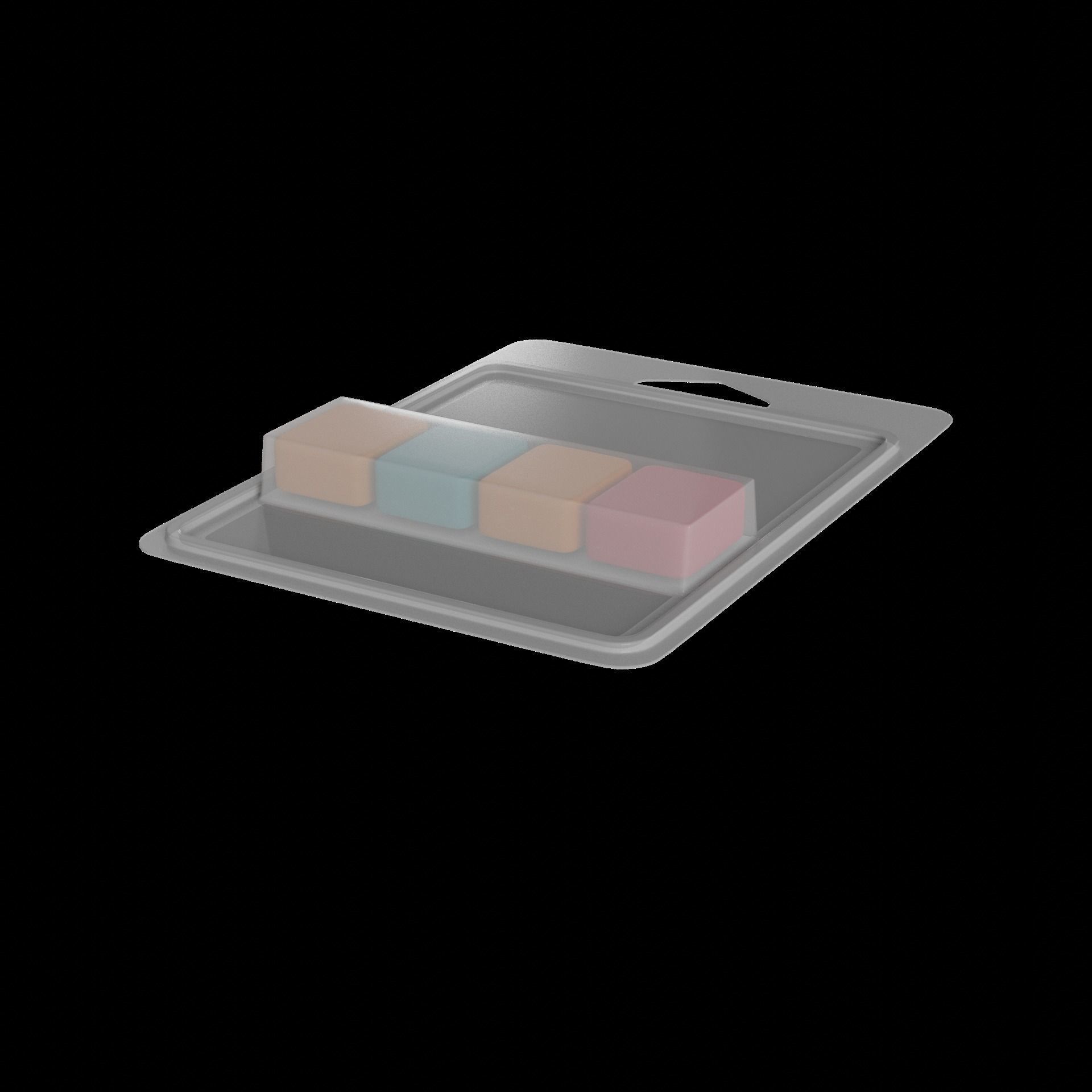 Home fragrance Wax Melts Low-poly 3D model_1