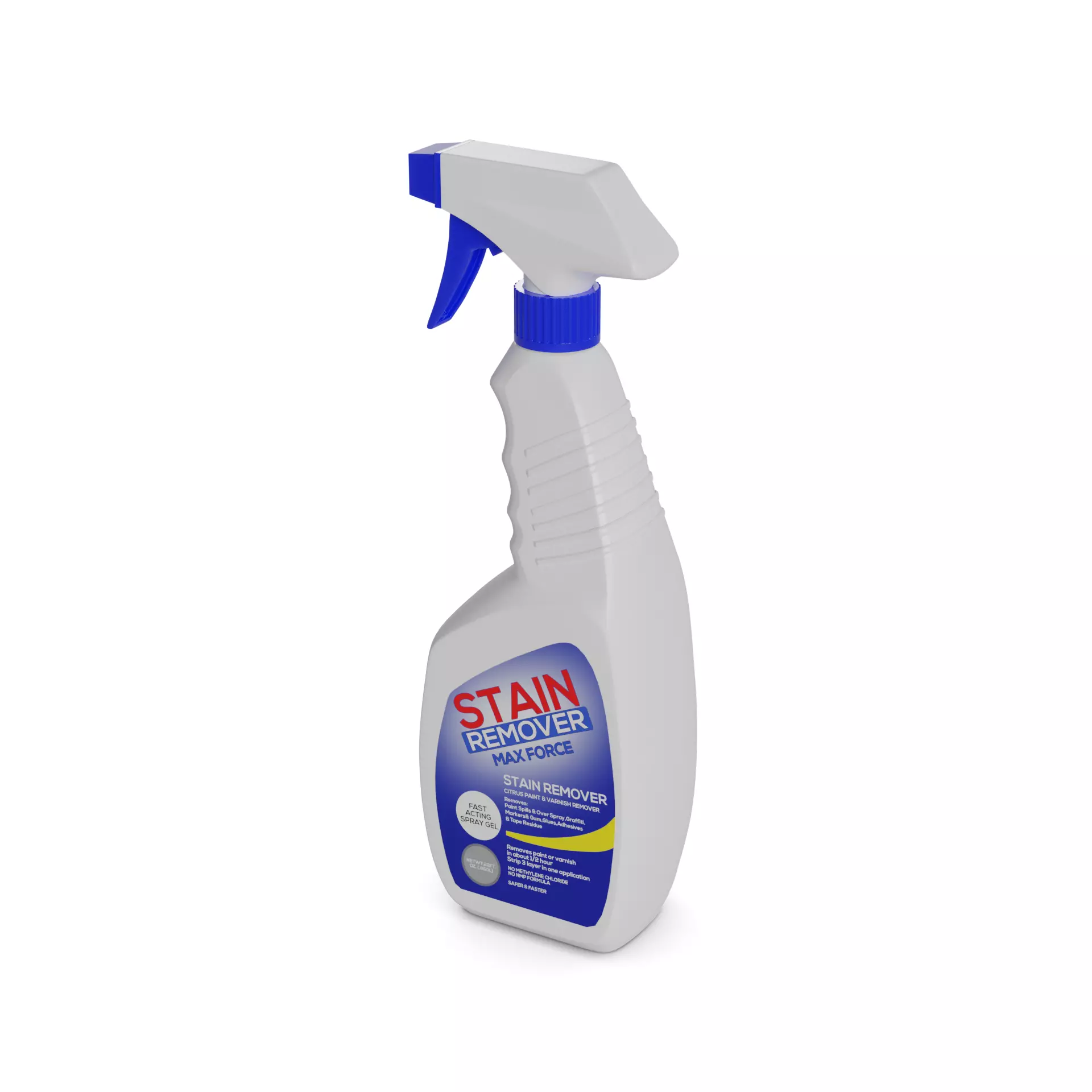 Washing machine maintenance Stain Remover Spray 3D model_0