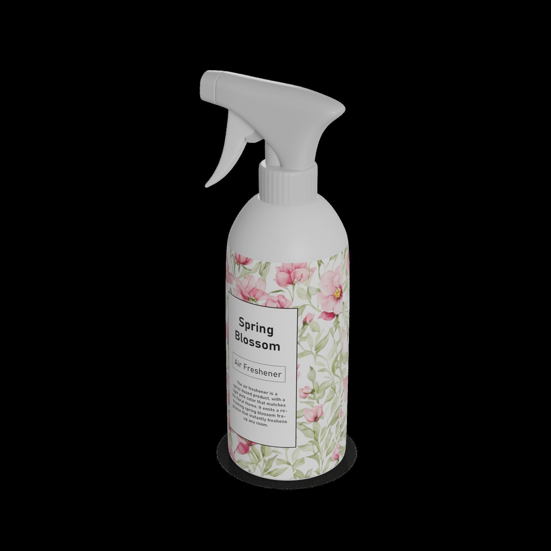 Solid WC cleaners - air fresheners Air Freshener - Spring Blo... Low-poly 3D model_1