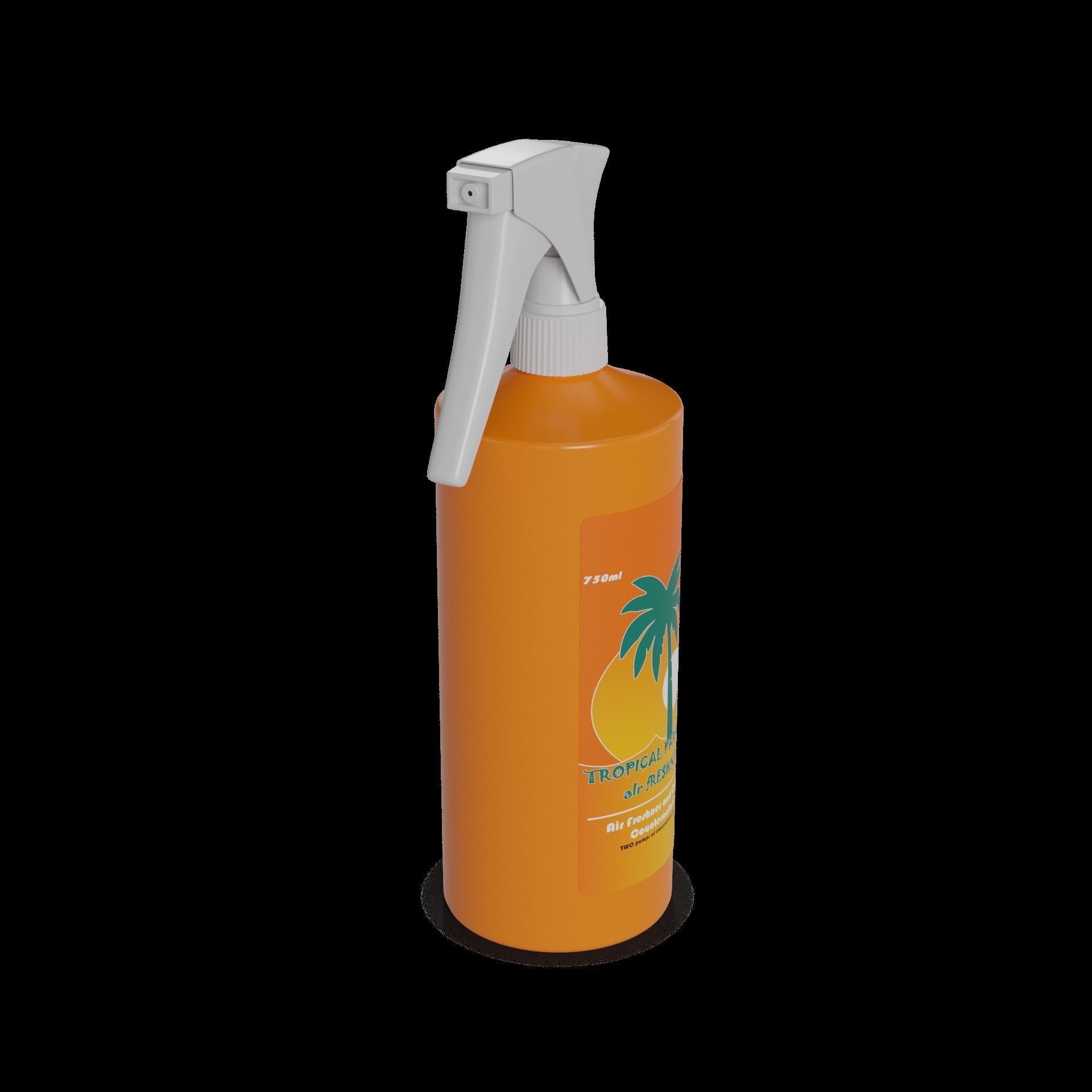 Solid WC cleaners - air fresheners Air Freshener - Tropical P... Low-poly 3D model_1