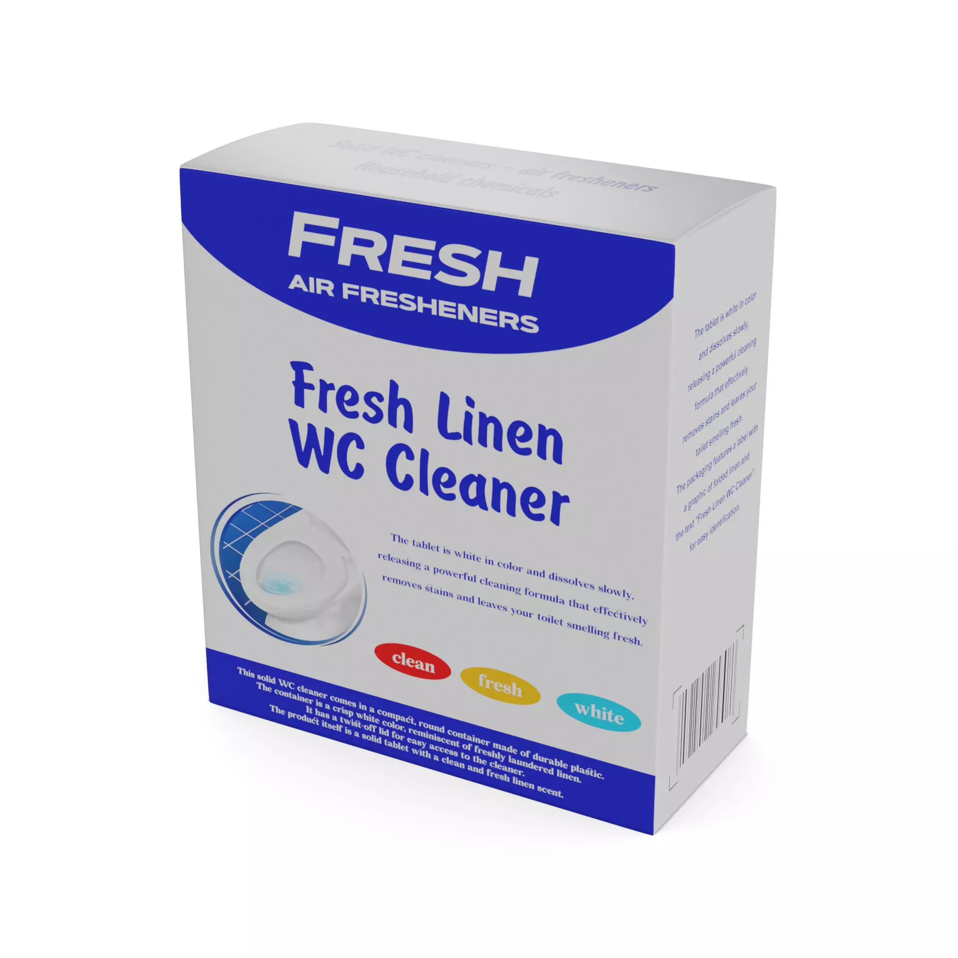 Solid WC cleaners - air fresheners Solid WC Cleaner - Fresh L... Low-poly 3D model