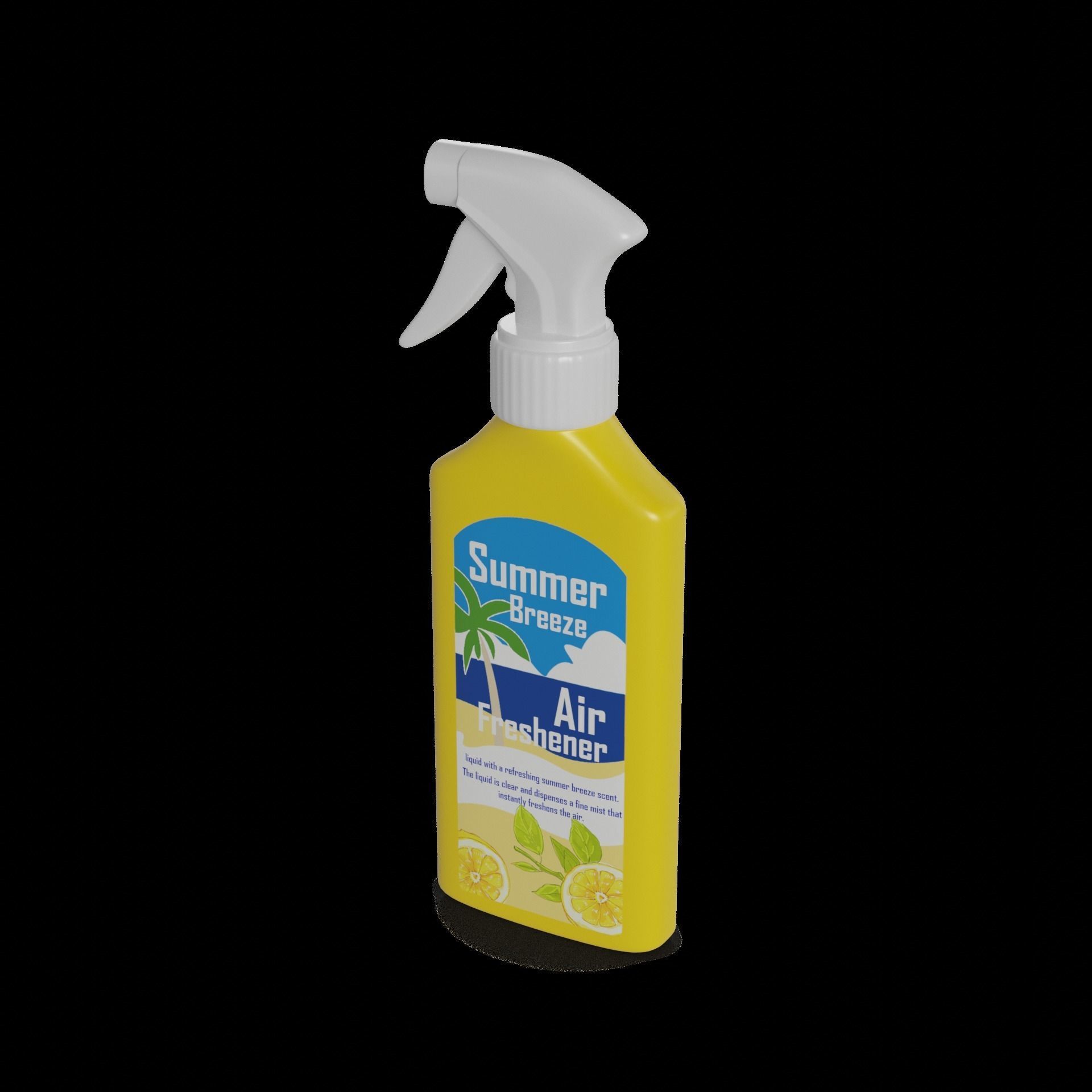 Solid WC cleaners - air fresheners Air Freshener - Summer Breeze 3D model_1