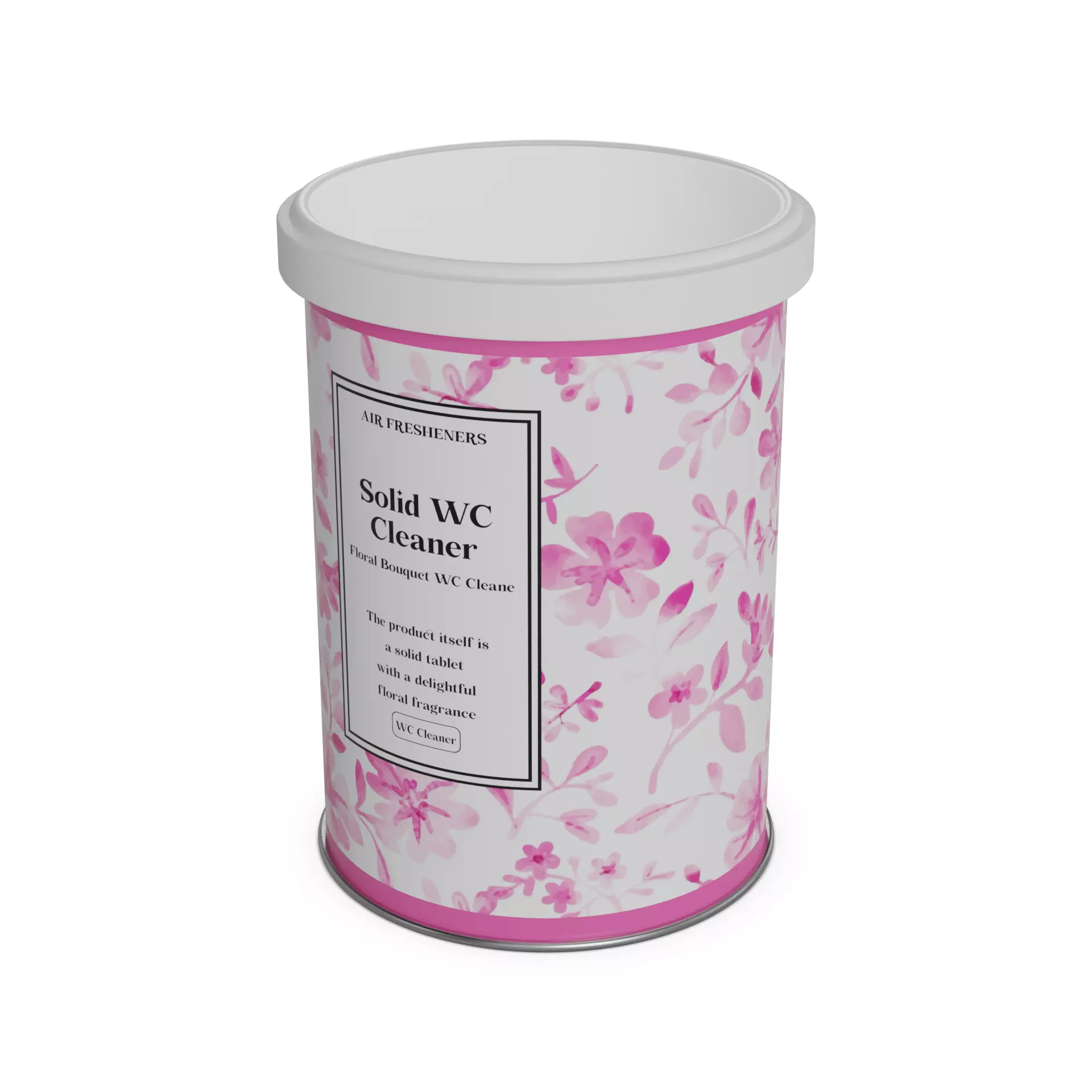 Solid WC cleaners - air fresheners Solid WC Cleaner - Floral ... Low-poly 3D model_0