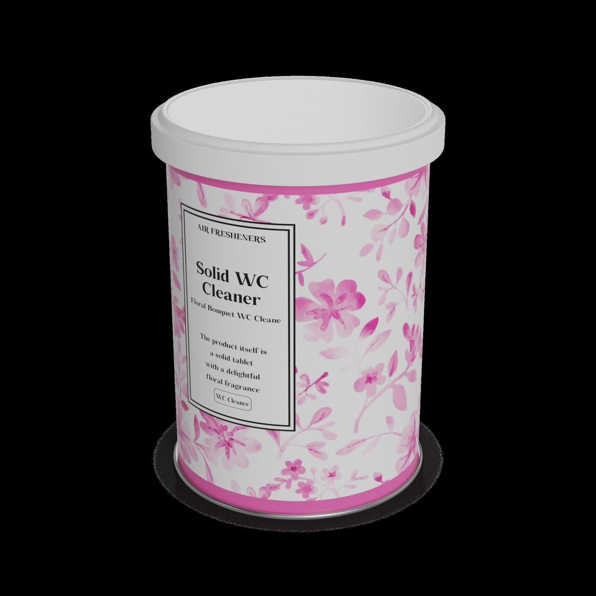 Solid WC cleaners - air fresheners Solid WC Cleaner - Floral ... Low-poly 3D model_1
