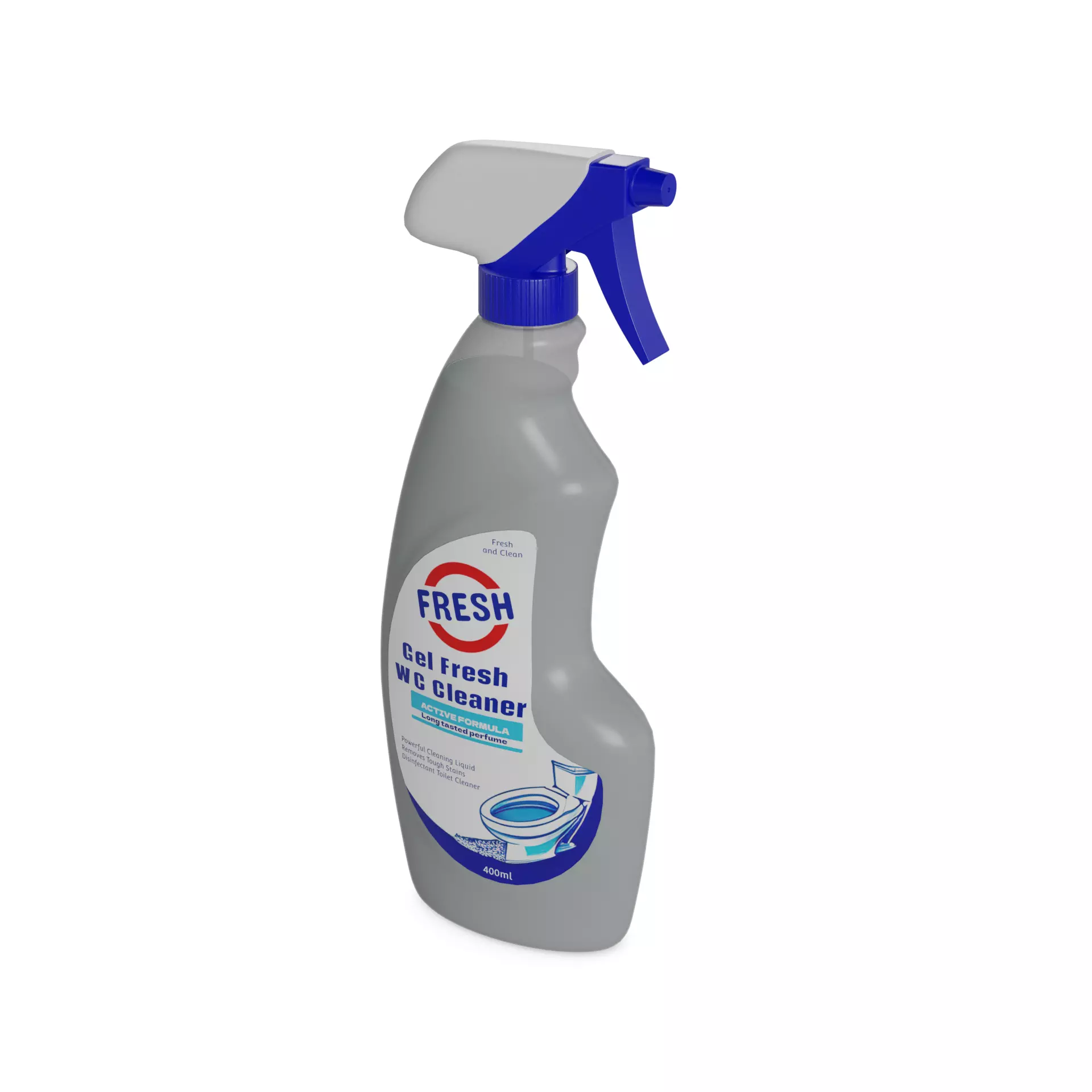 Liquid WC cleaners - air fresheners WC Cleaner Low-poly 3D model_0