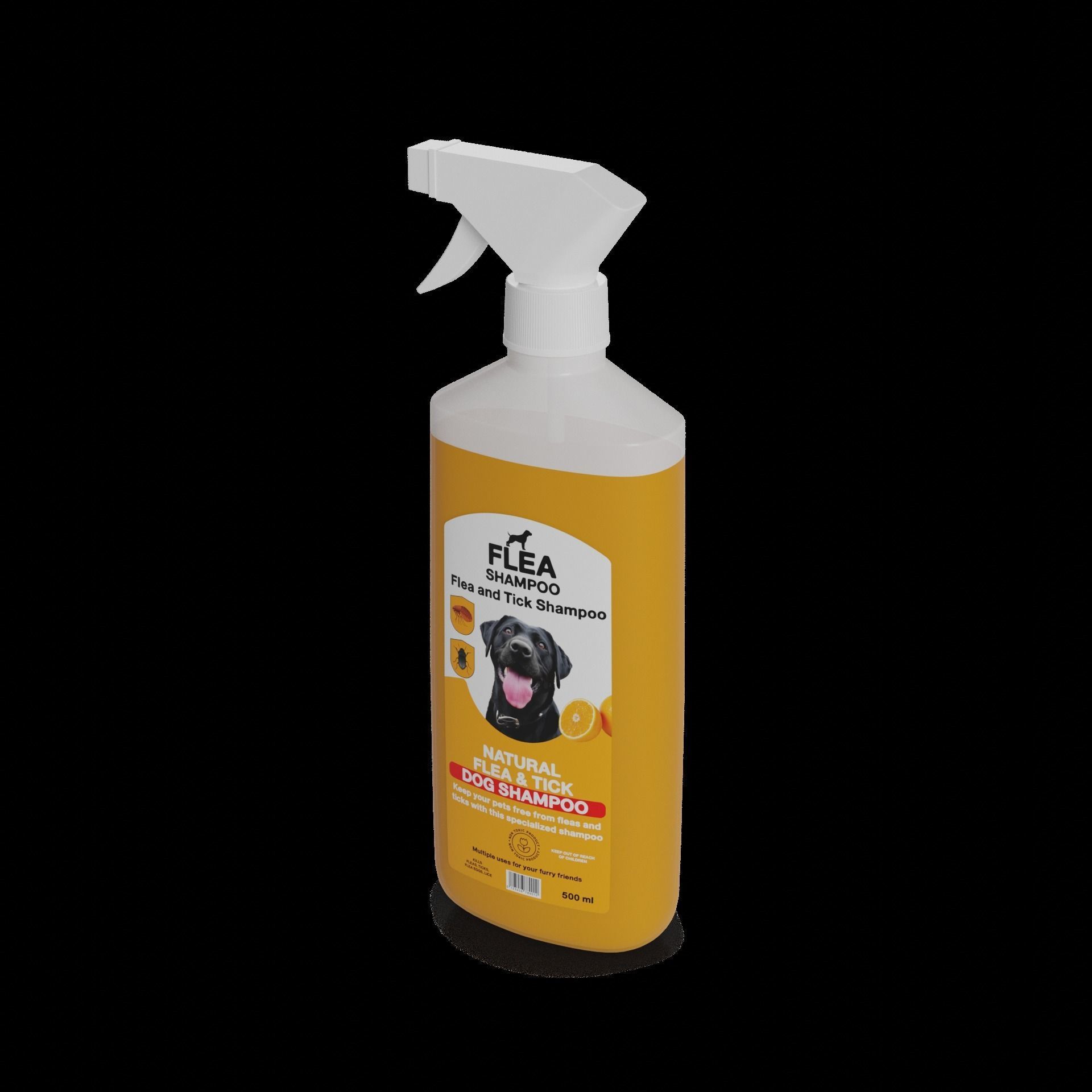 Pest control products Flea and Tick Shampoo Low-poly 3D model_1