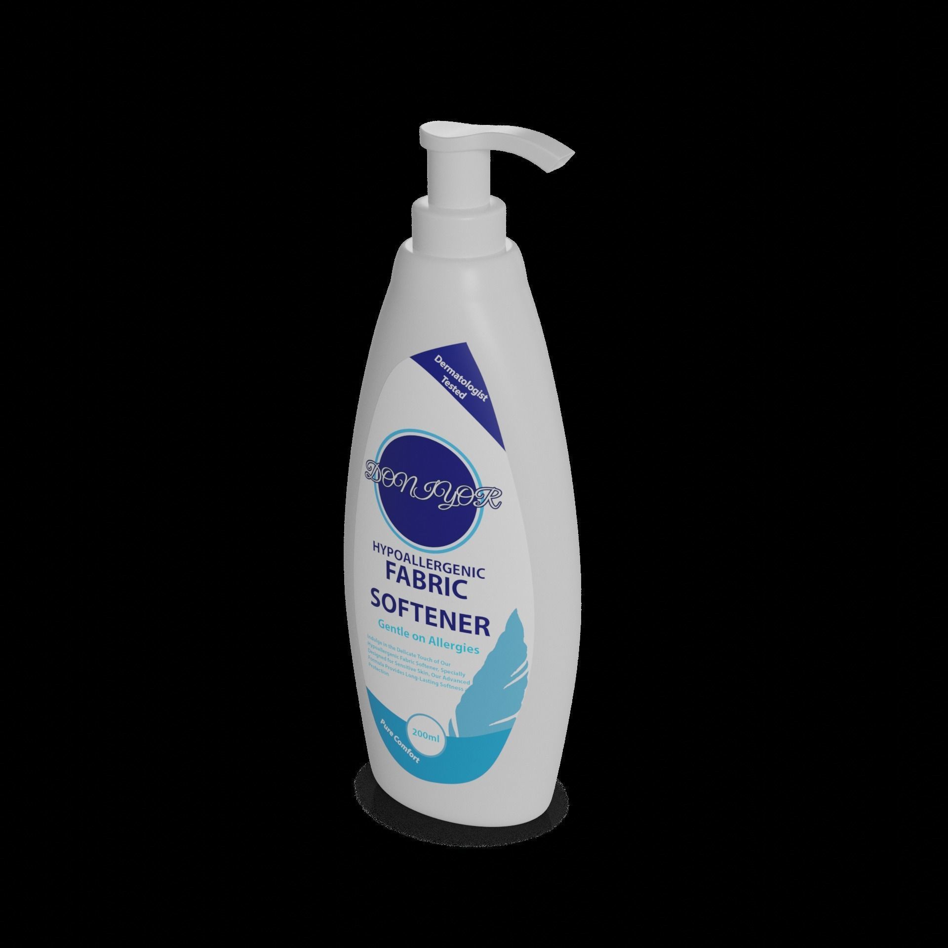 Fabric softeners for sensitive skin and babies Hypoallergenic... Low-poly 3D model_1