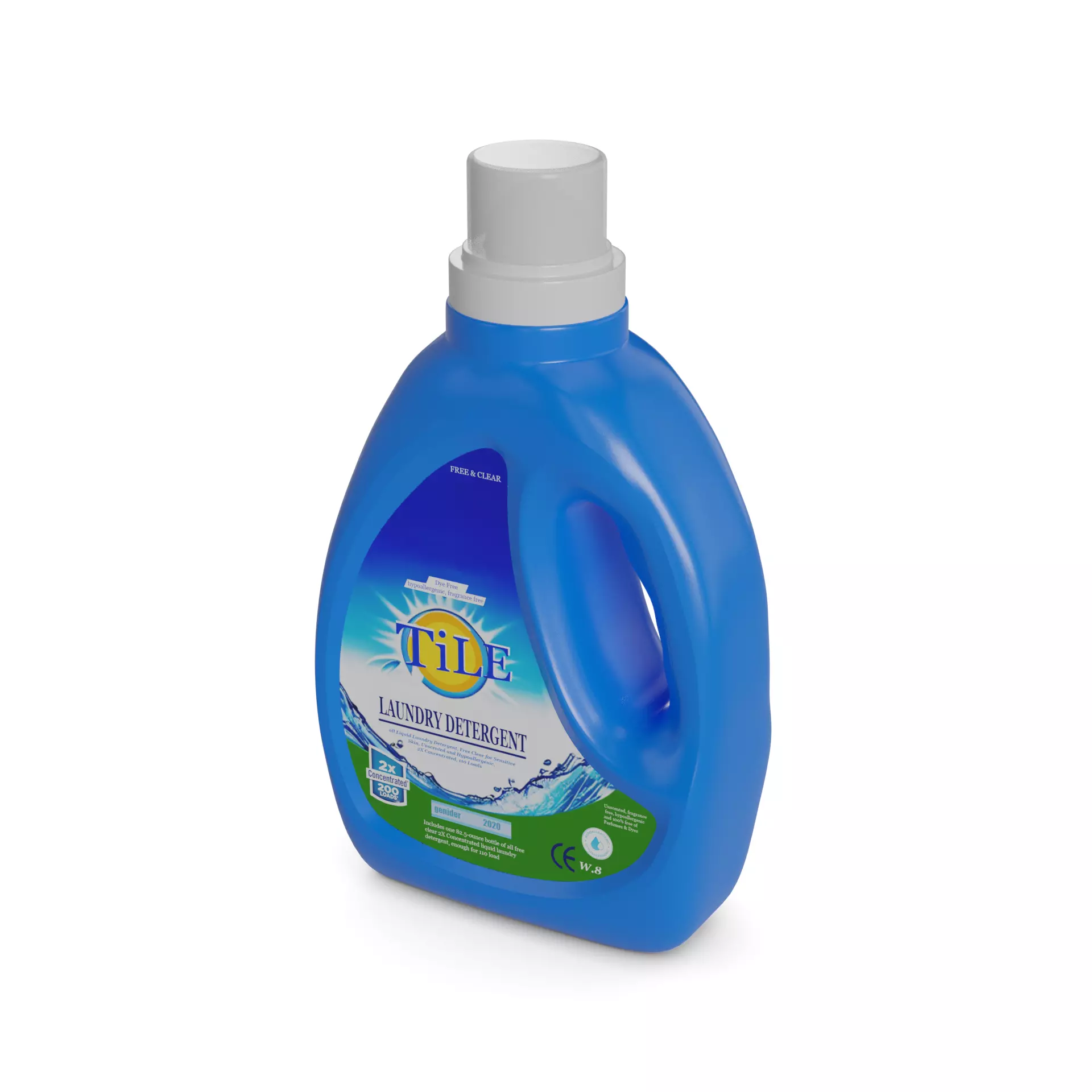 Liquid laundry detergents Laundry Detergent 3D model_0