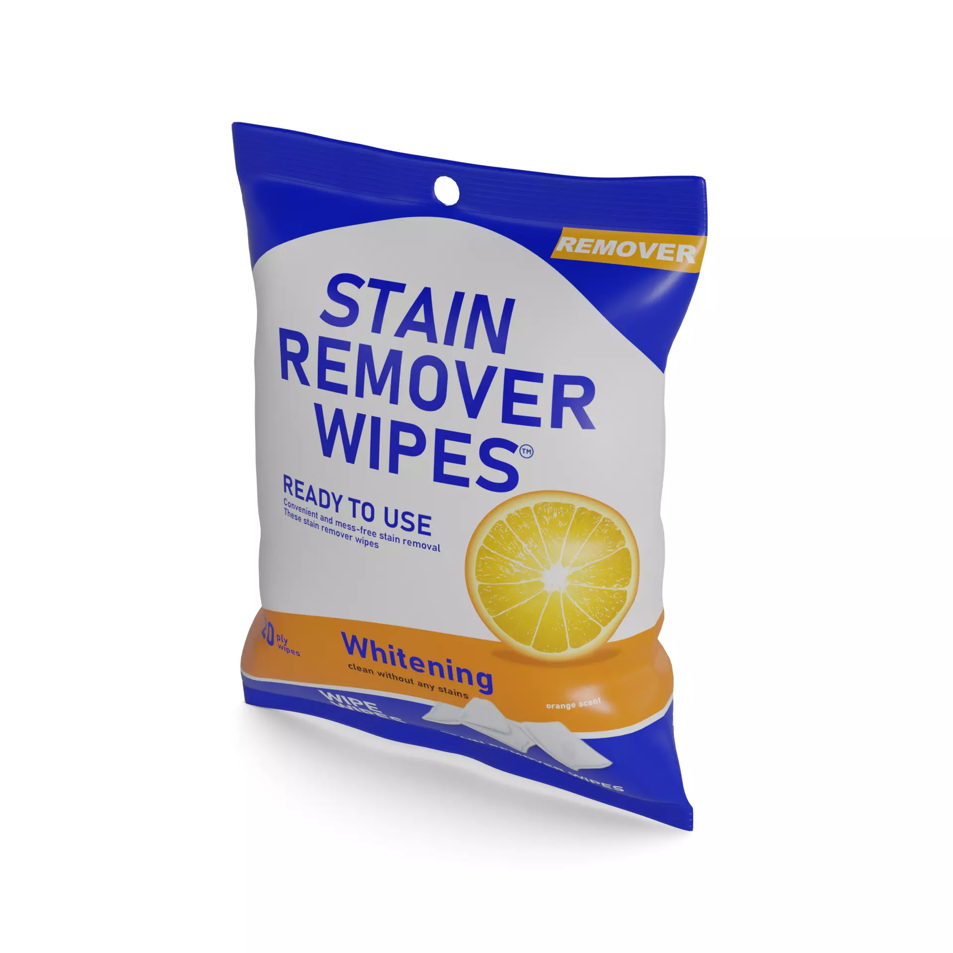 Stain removers and whiteners Stain Remover Wipes Low-poly 3D model_0