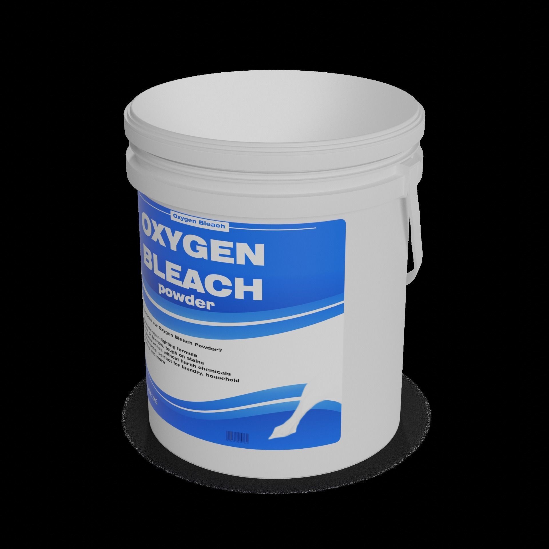 Stain removers and whiteners Oxygen Bleach Powder Low-poly 3D model_1