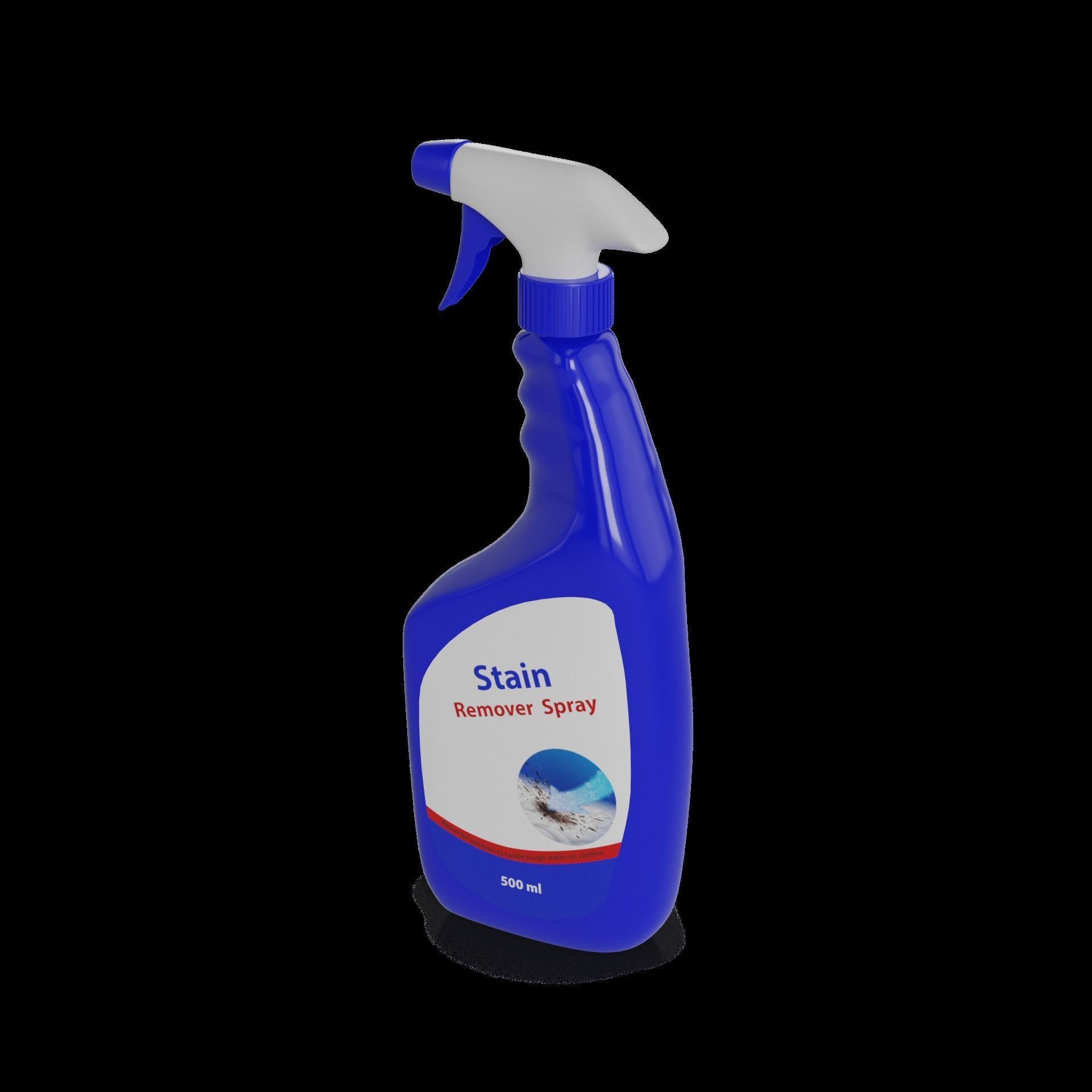 Stain removers and whiteners Stain Remover Spray Low-poly 3D model_1