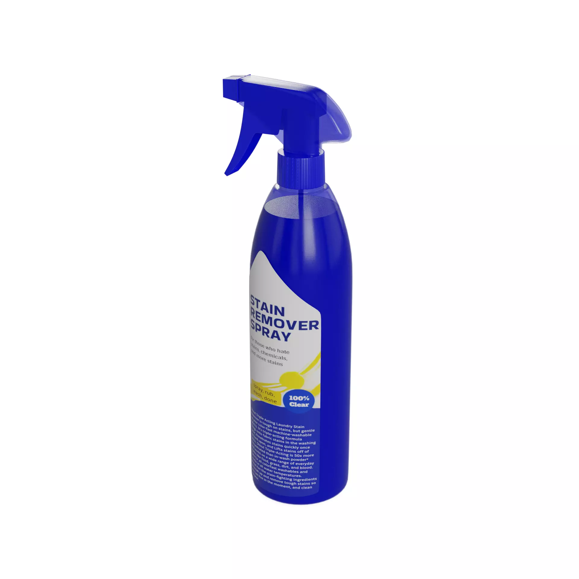 Stain removers and whiteners Stain Remover Spray Low-poly 3D model_0