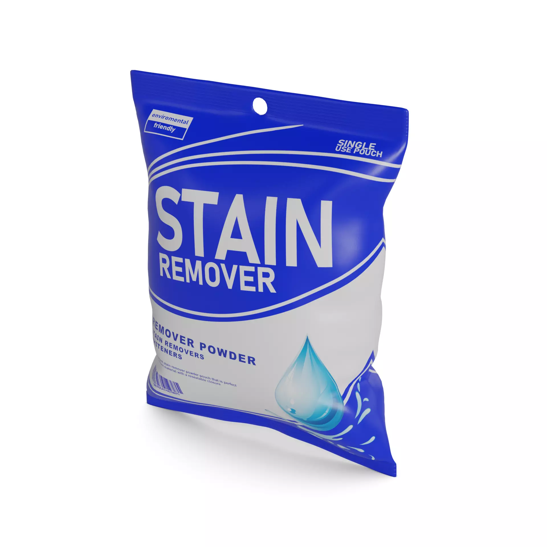 Stain removers and whiteners Stain Remover Powder Pouch Low-poly 3D model