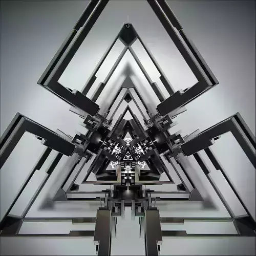 Abstract Core Sci-Fi motion design 3D model