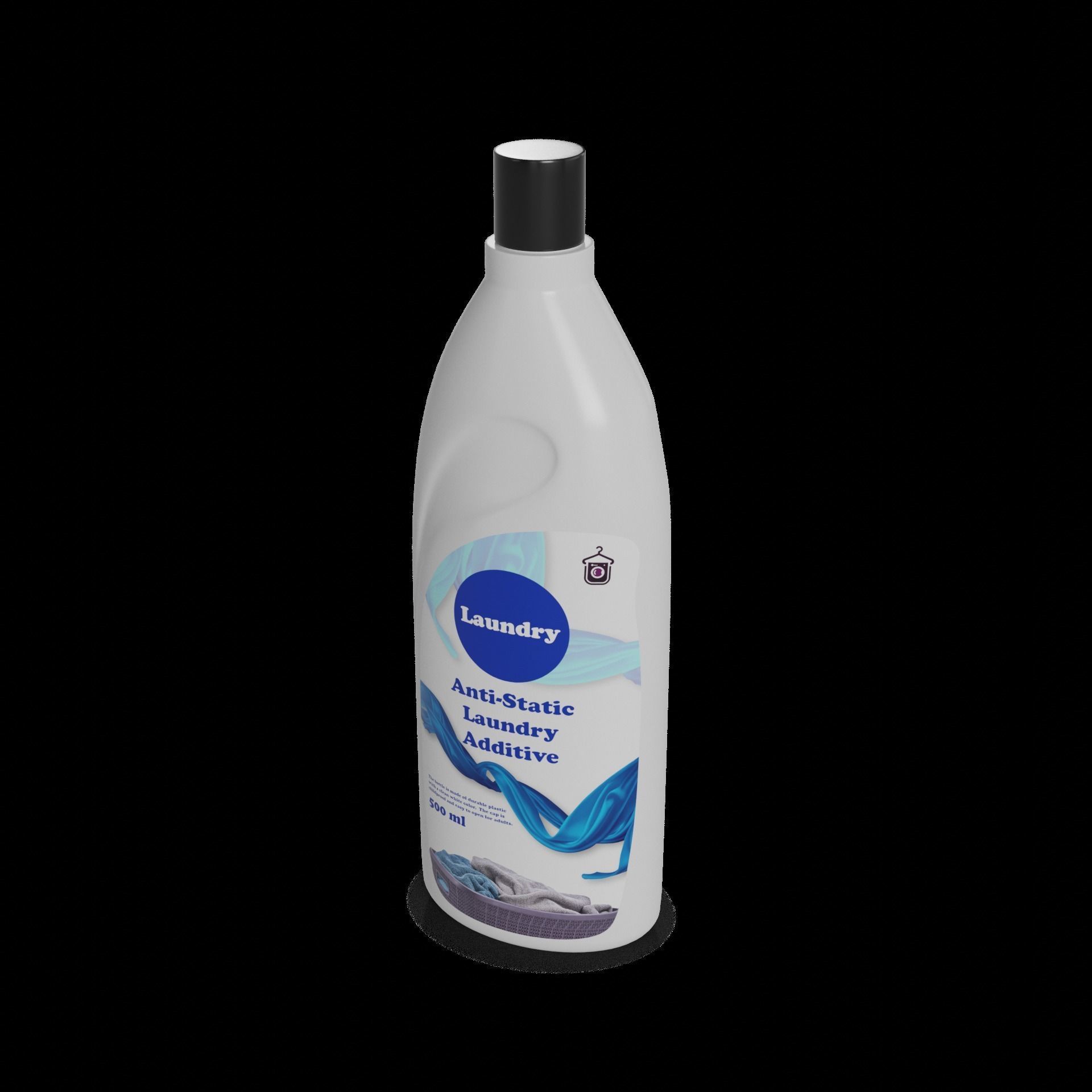 Fabric stiffeners and Anti-Static Laundry Additive Low-poly 3D model_1