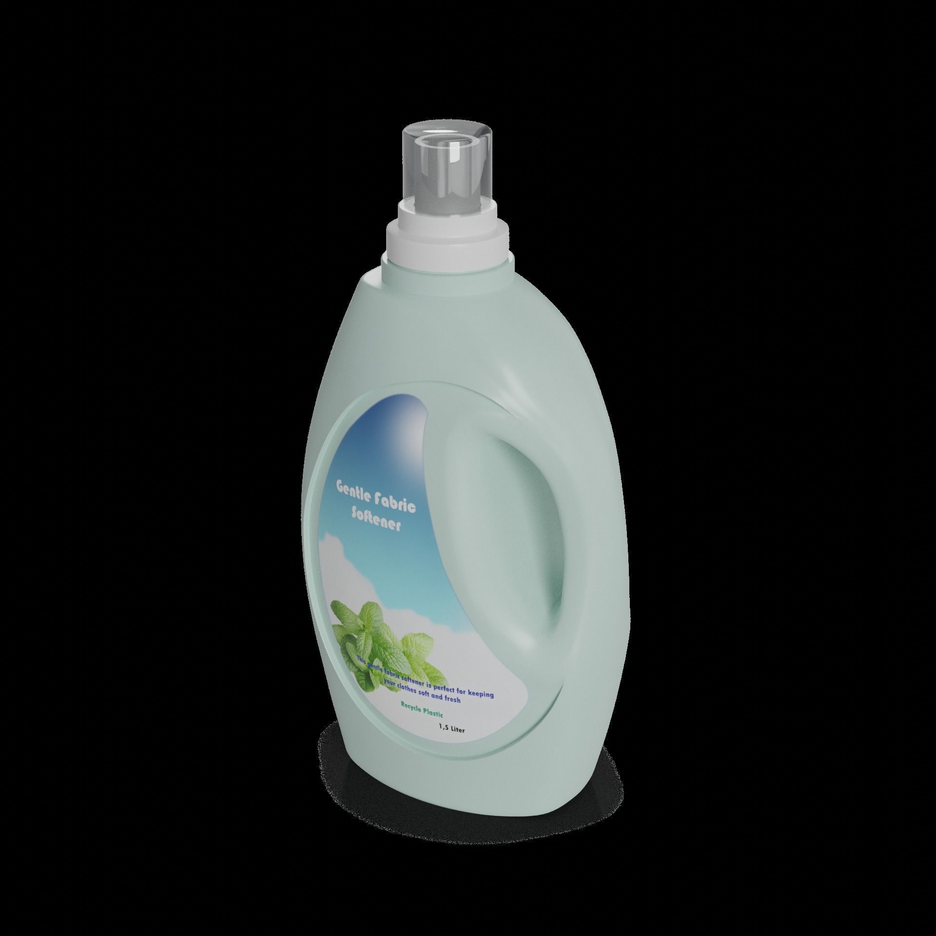 Laundry detergents for sensitive skin and babies Gentle Fabri... Low-poly 3D model_1