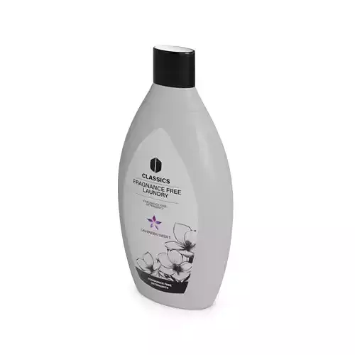 Laundry detergents for sensitive skin and babies Fragrance-Fr... Low-poly 3D model