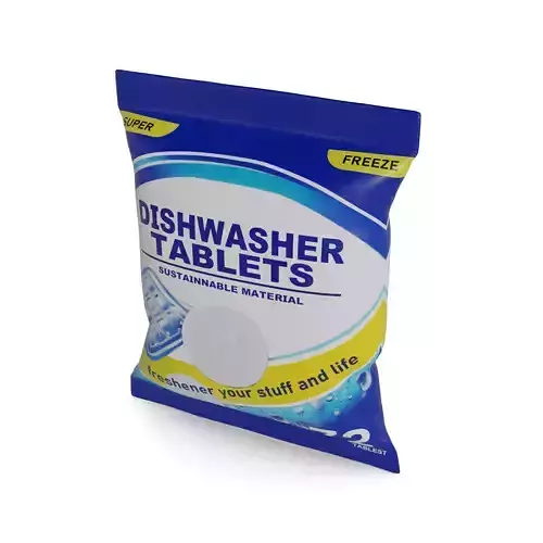 Dishwasher tablets and gels Dishwasher Tablets Low-poly 3D model